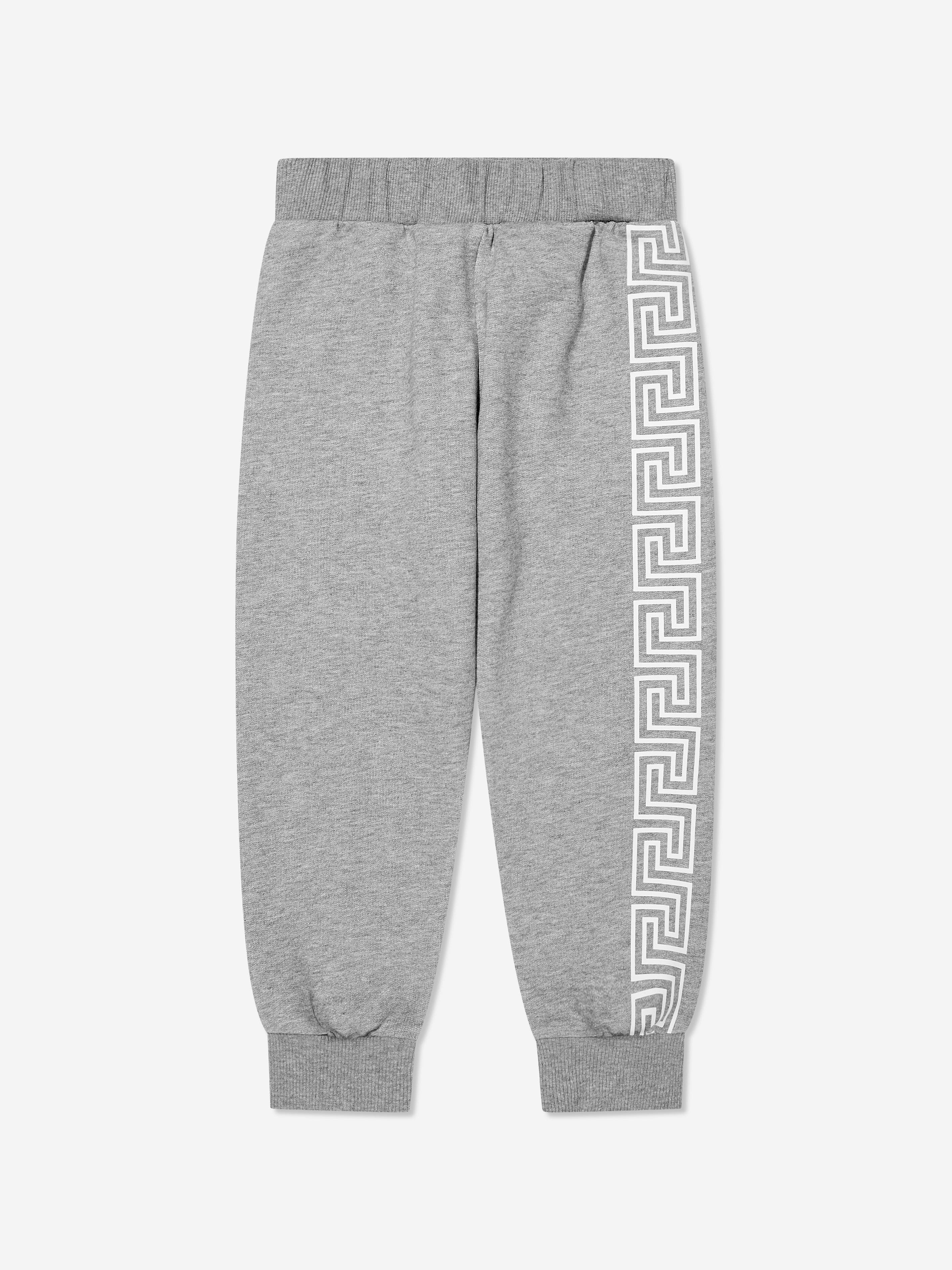 Versace Boys Logo Joggers in Grey