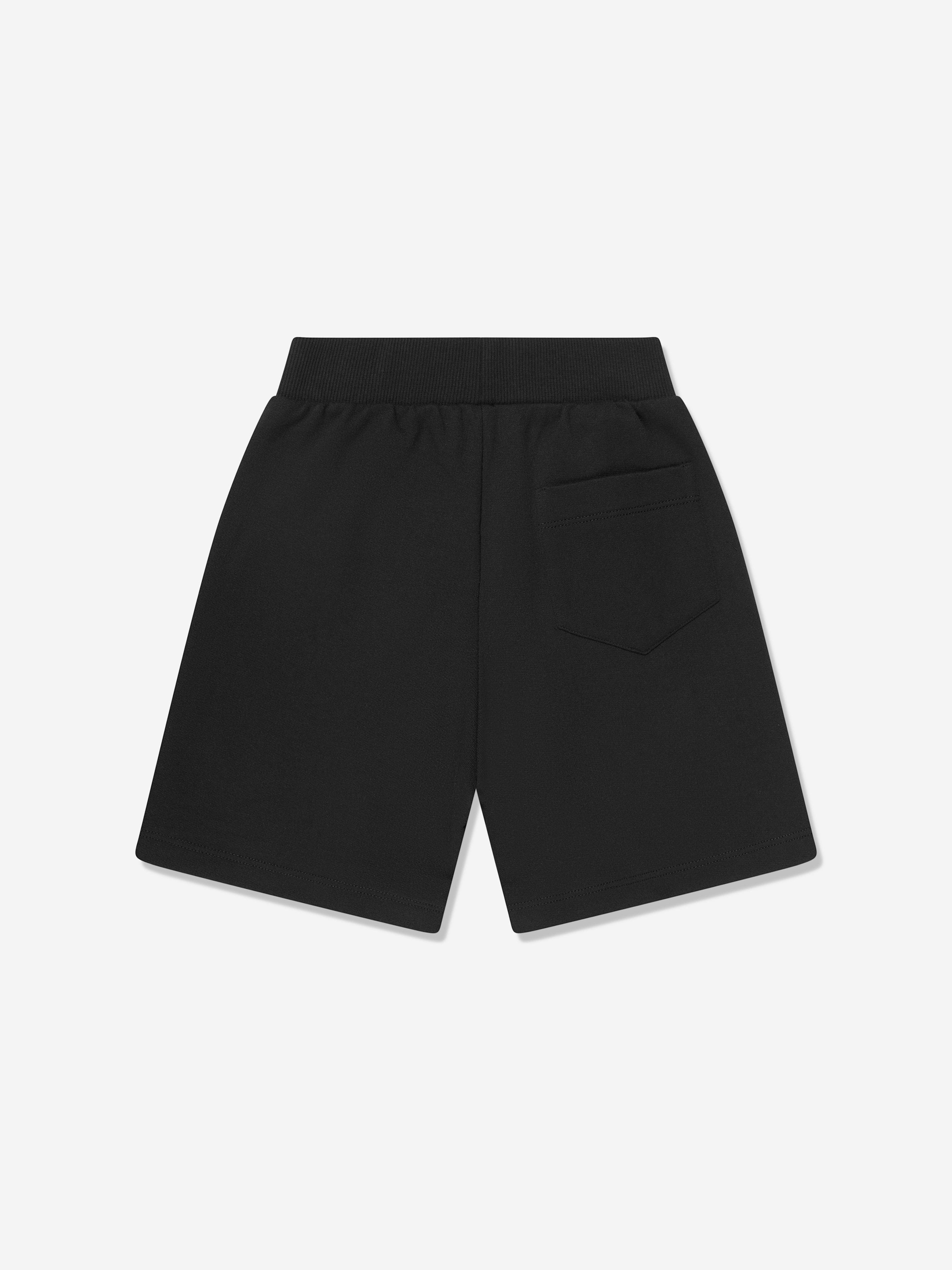 Versace Boys La Greca Logo Shorts in Black