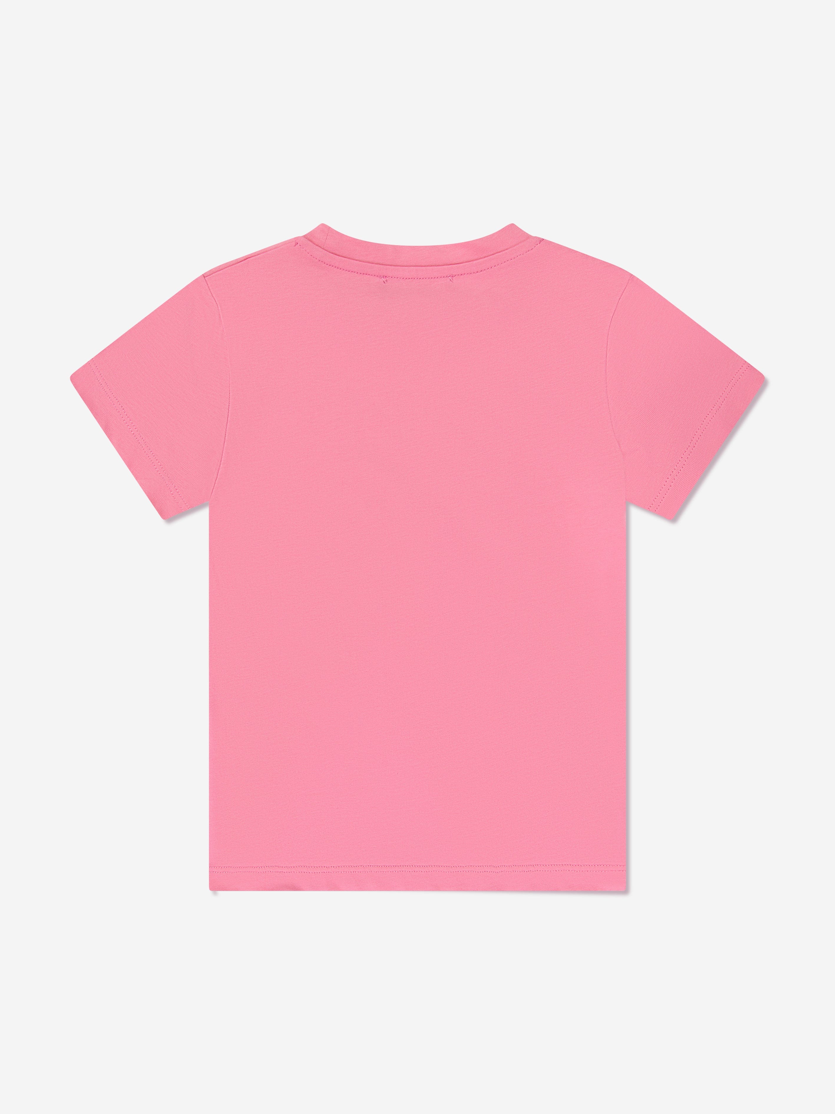 Versace Girls Logo T-Shirt in Pink