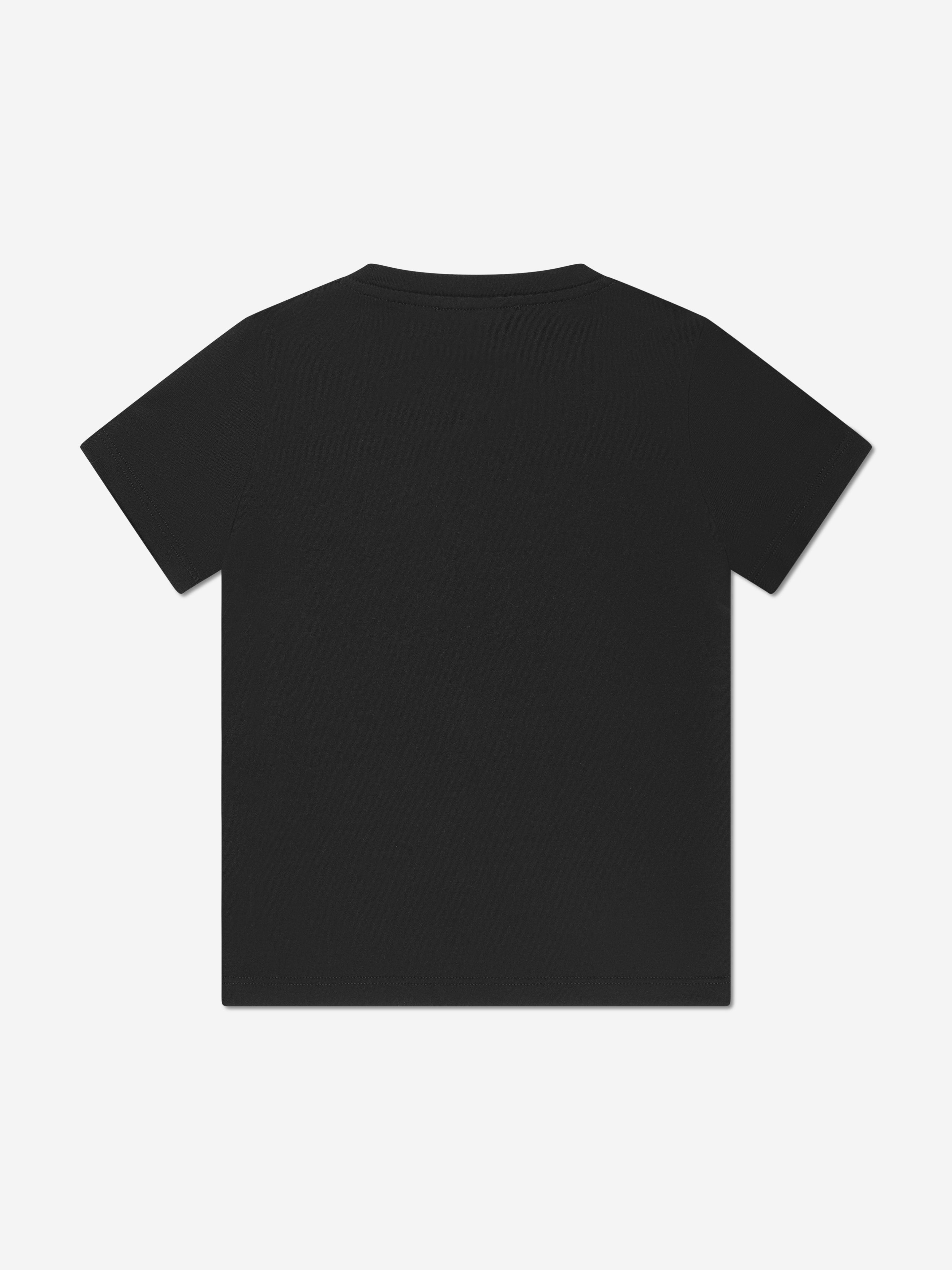 Versace Kids Barocco Logo T-Shirt in Black