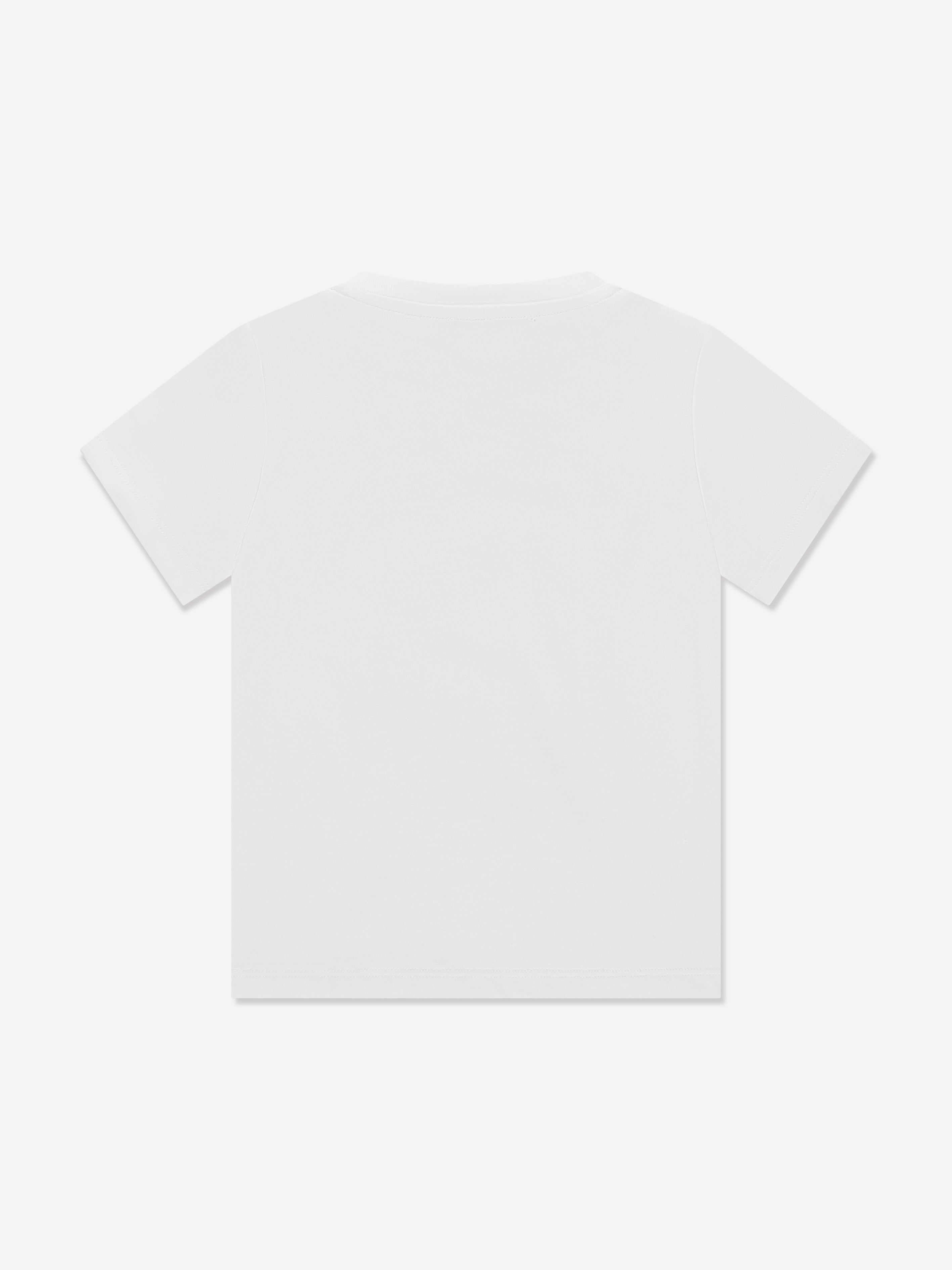 Versace Kids Barocco Logo T-Shirt in White