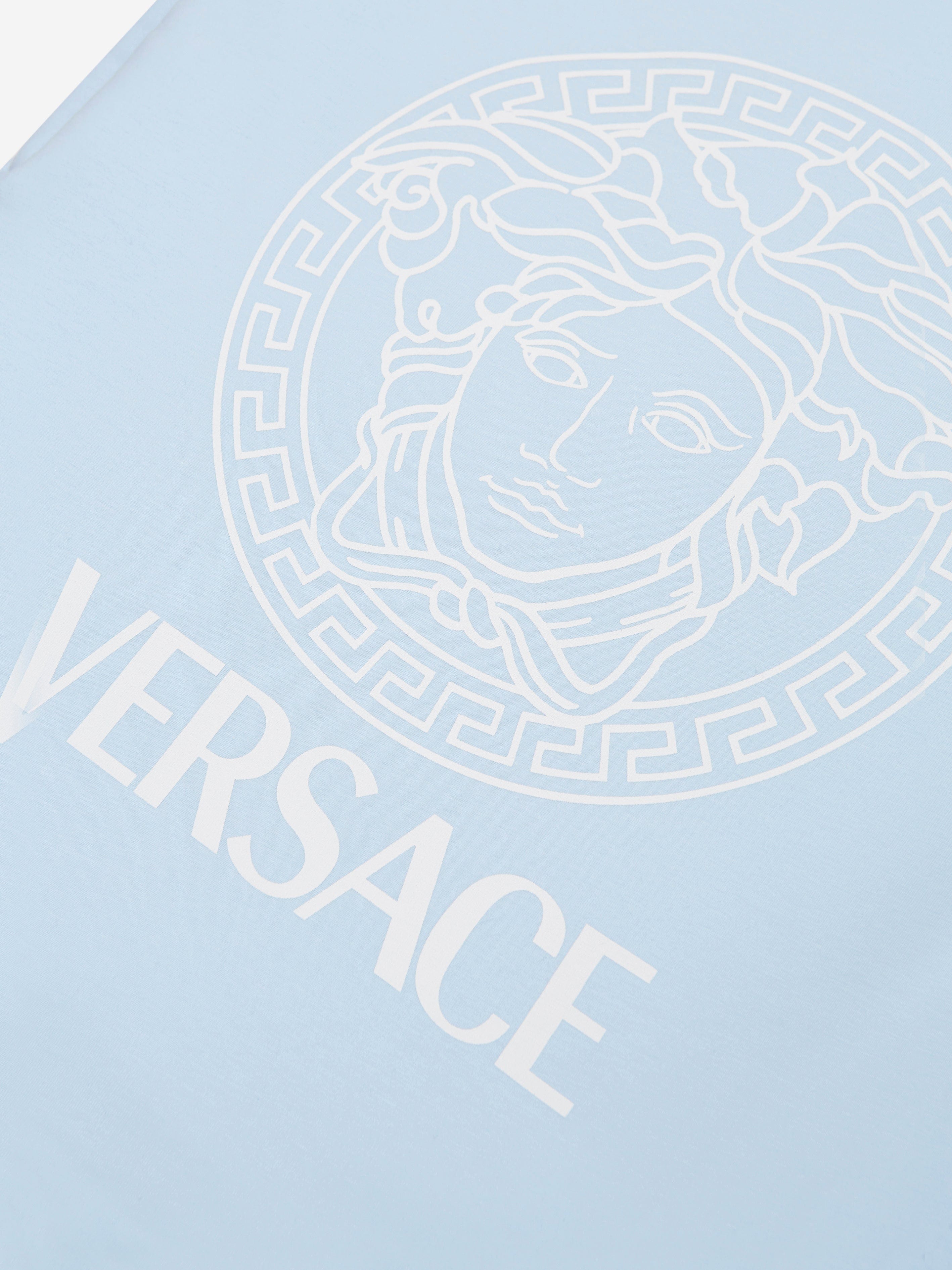 Versace Baby Boys Medusa Logo Nest in Blue