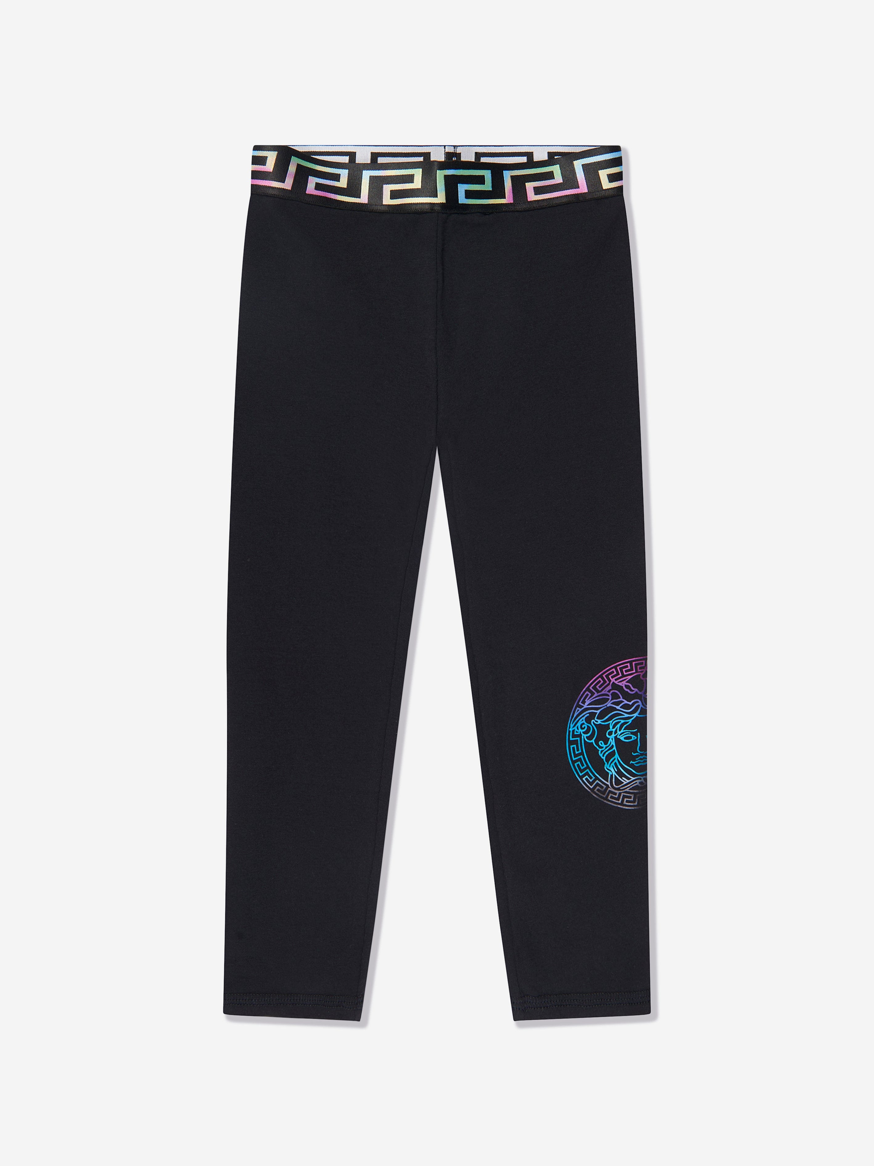 Versace Girls Logo Leggings in Black