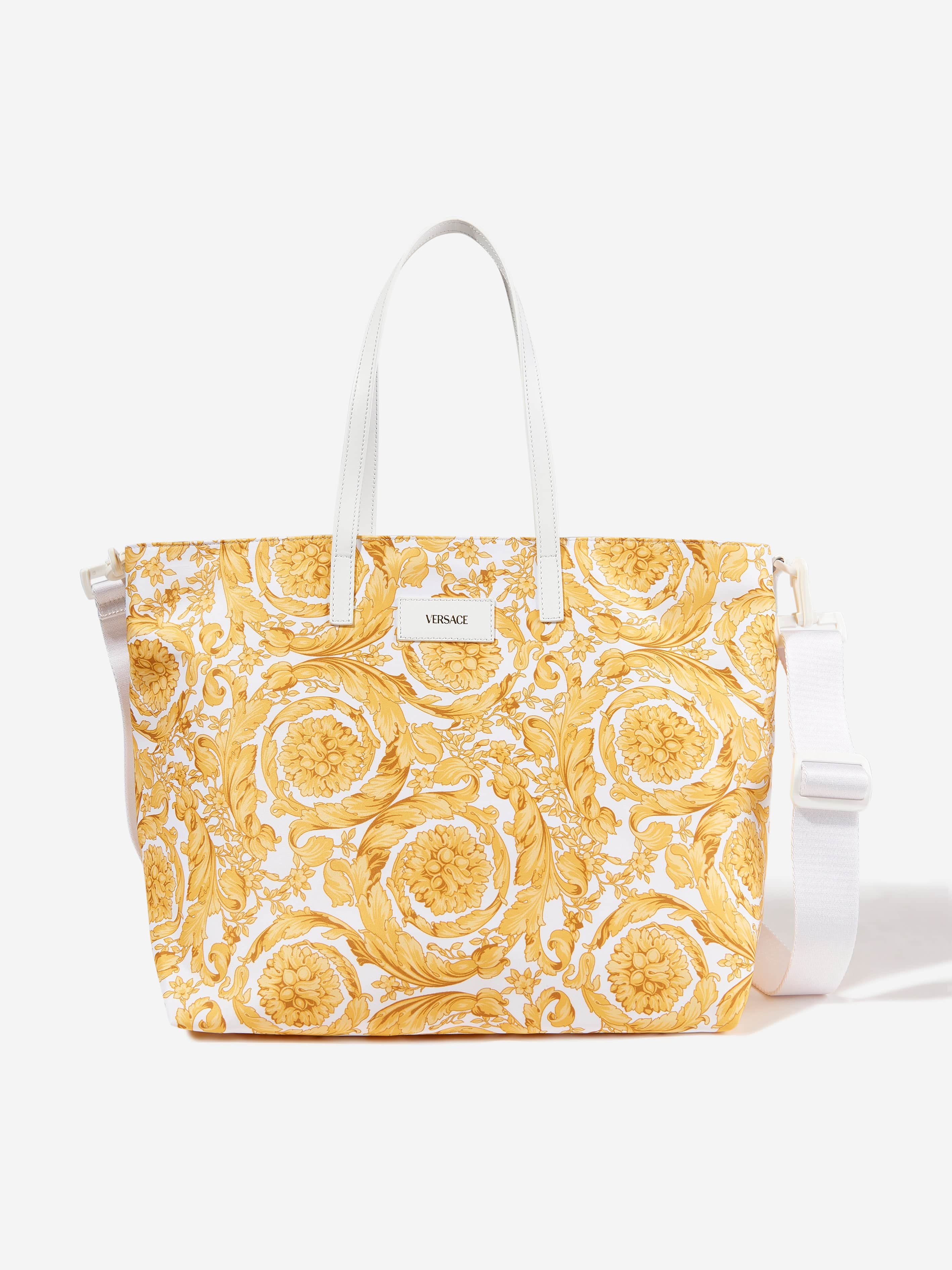 Versace Baby Barocco Tote Changing Bag in Gold