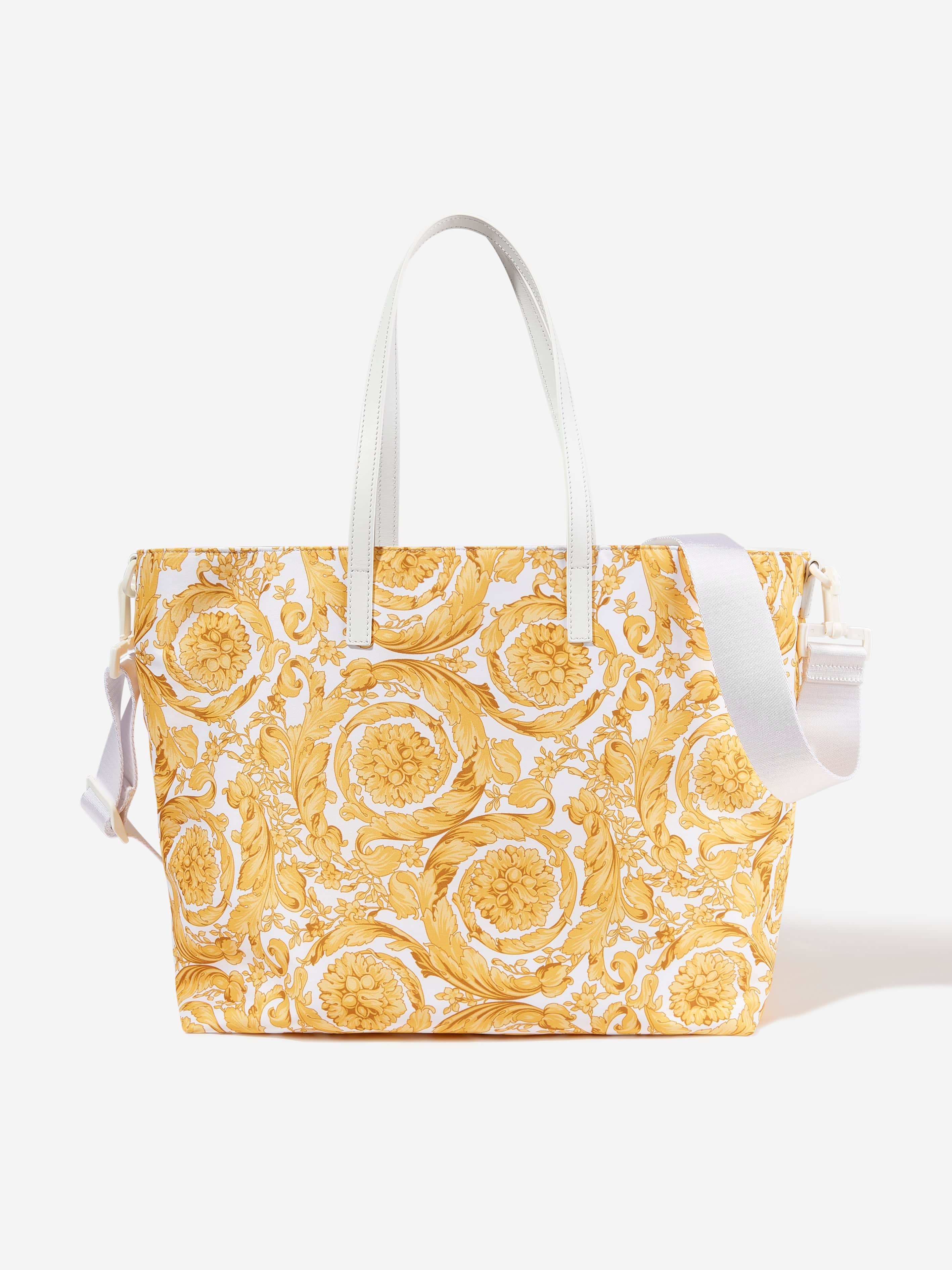 Versace Baby Barocco Tote Changing Bag in Gold