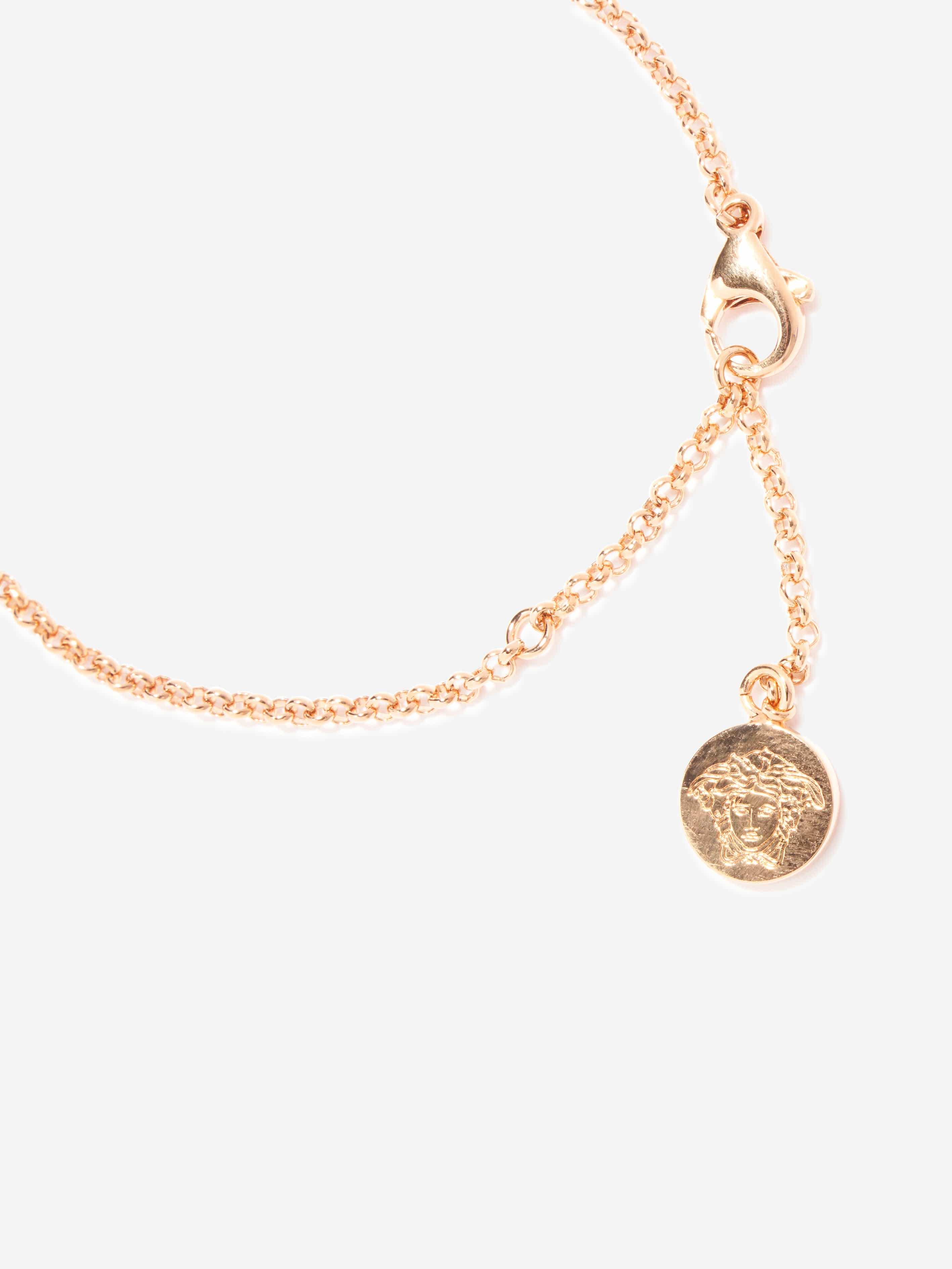 Versace Girls Diamante Heart Bracelet in Gold