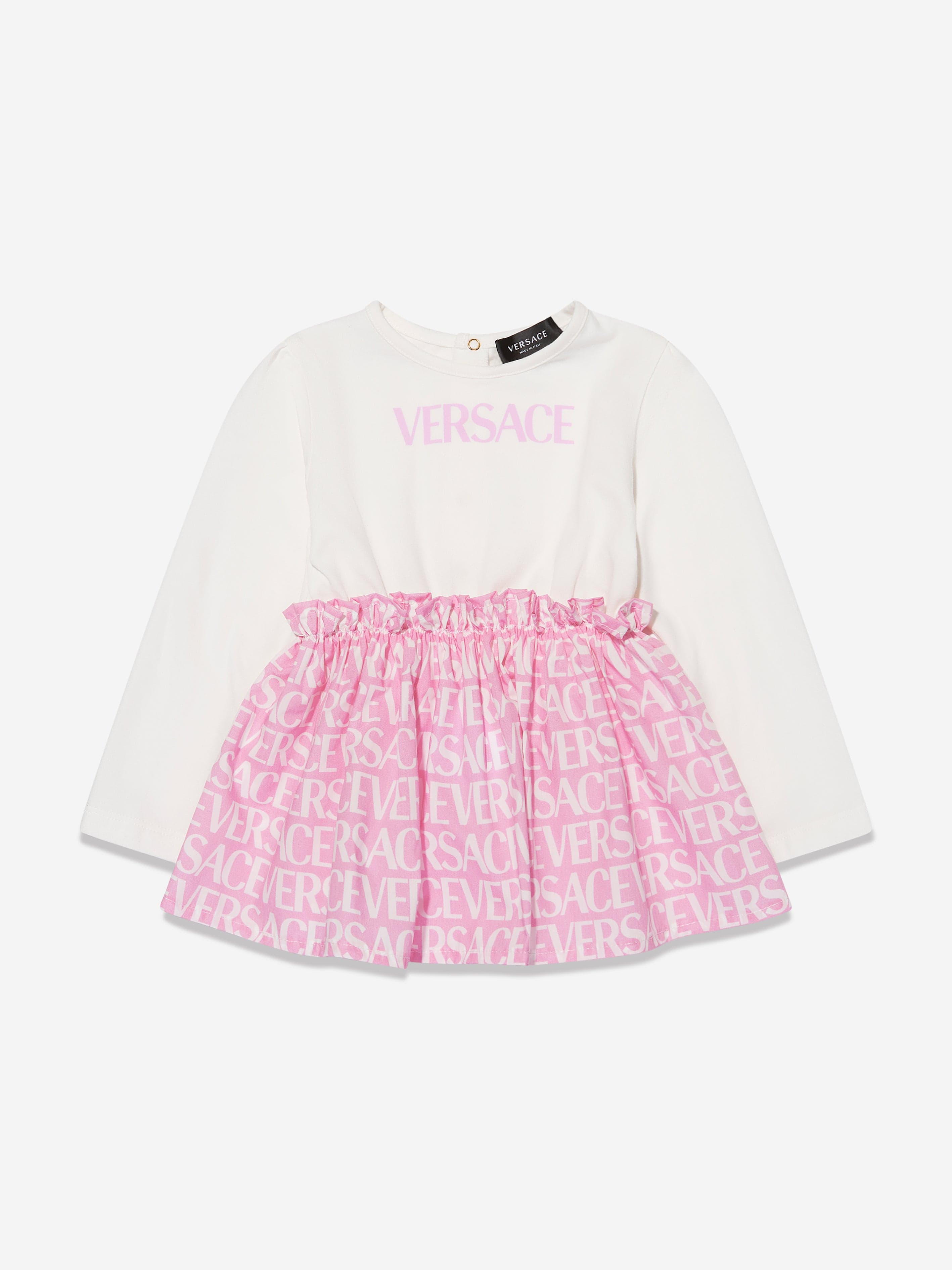 Versace Baby Girls Dress With Knickers in Pink