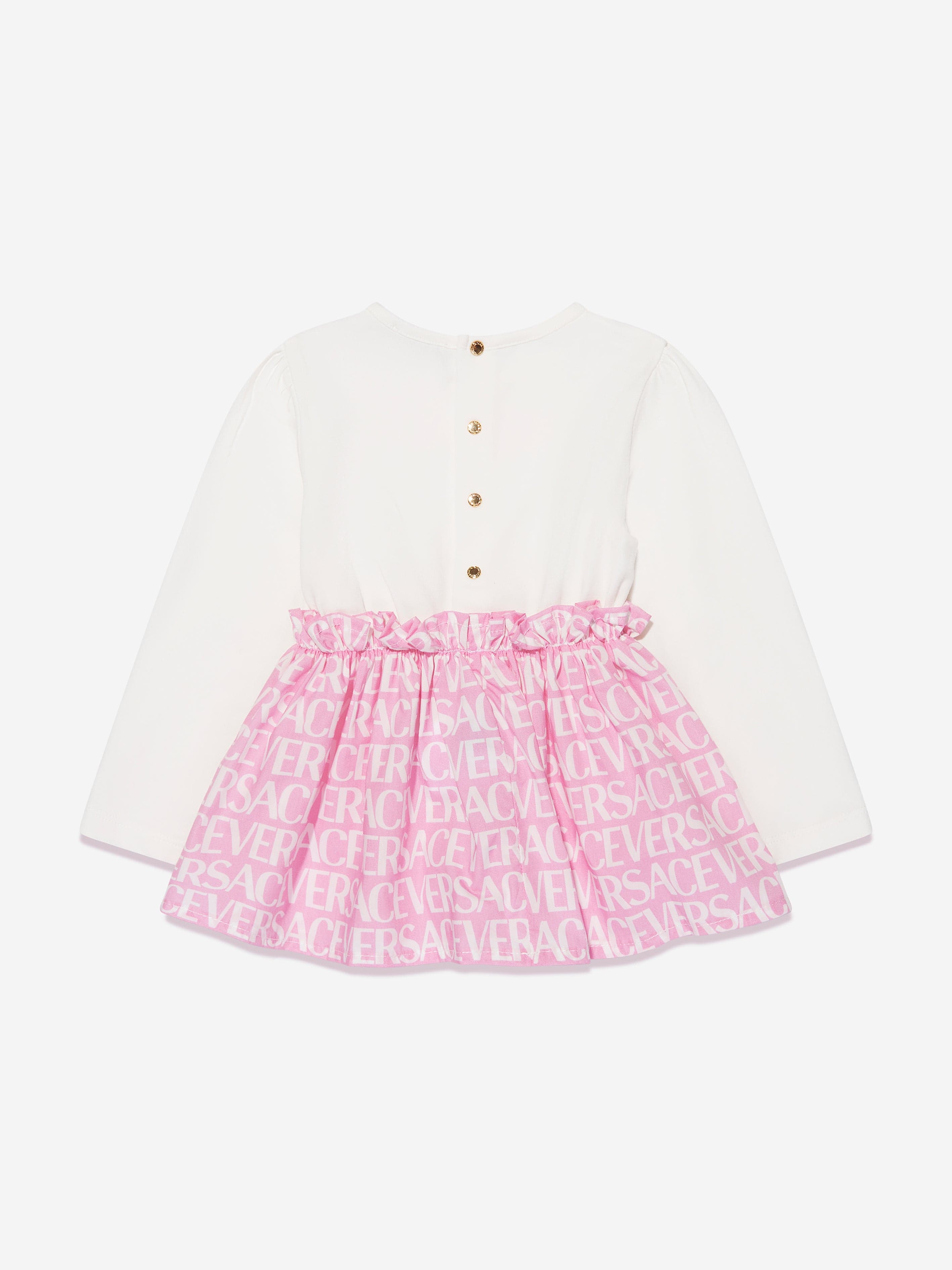 Versace Baby Girls Dress With Knickers in Pink