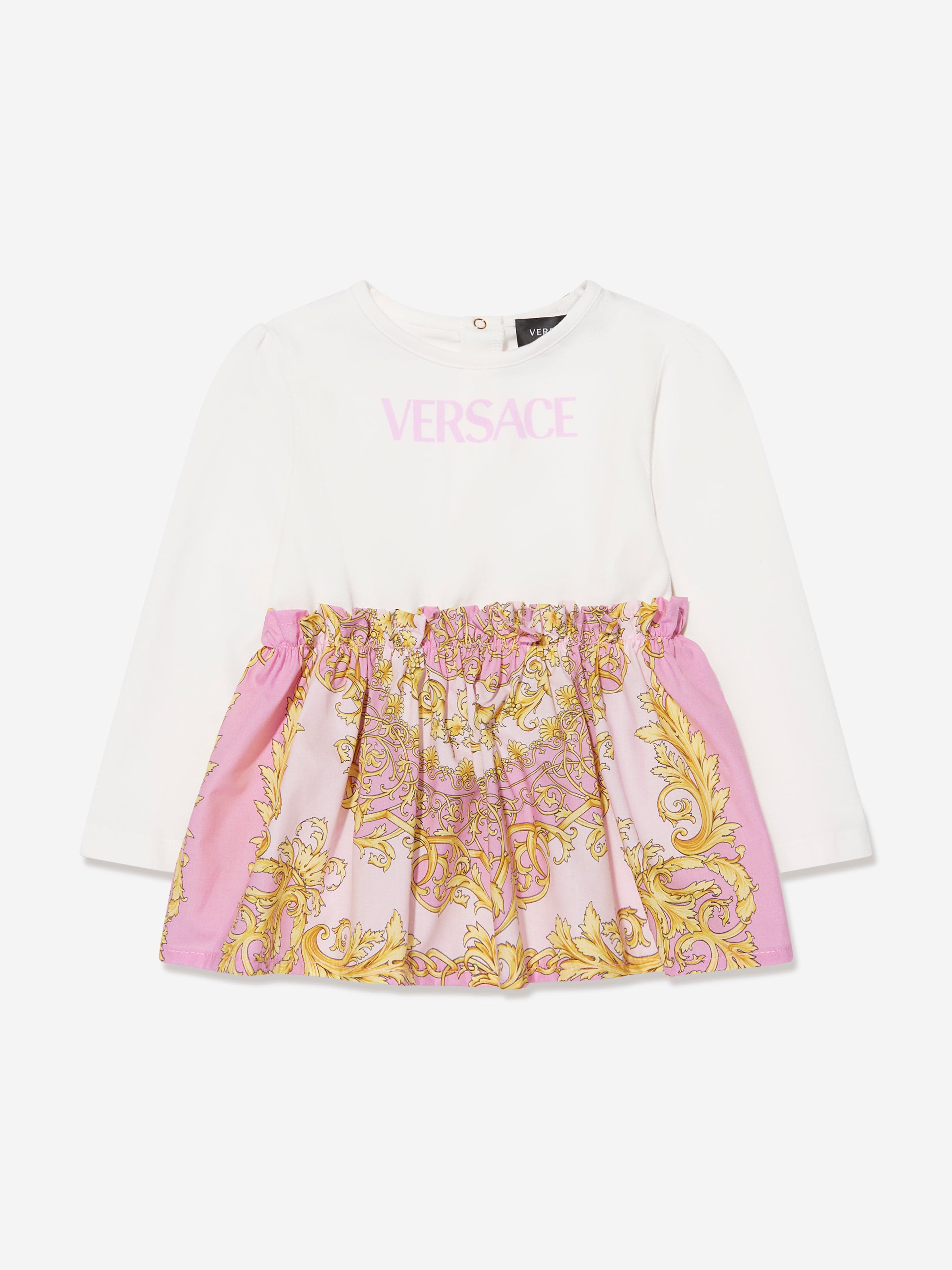 Versace Baby Girls Dress With Knickers in Pink