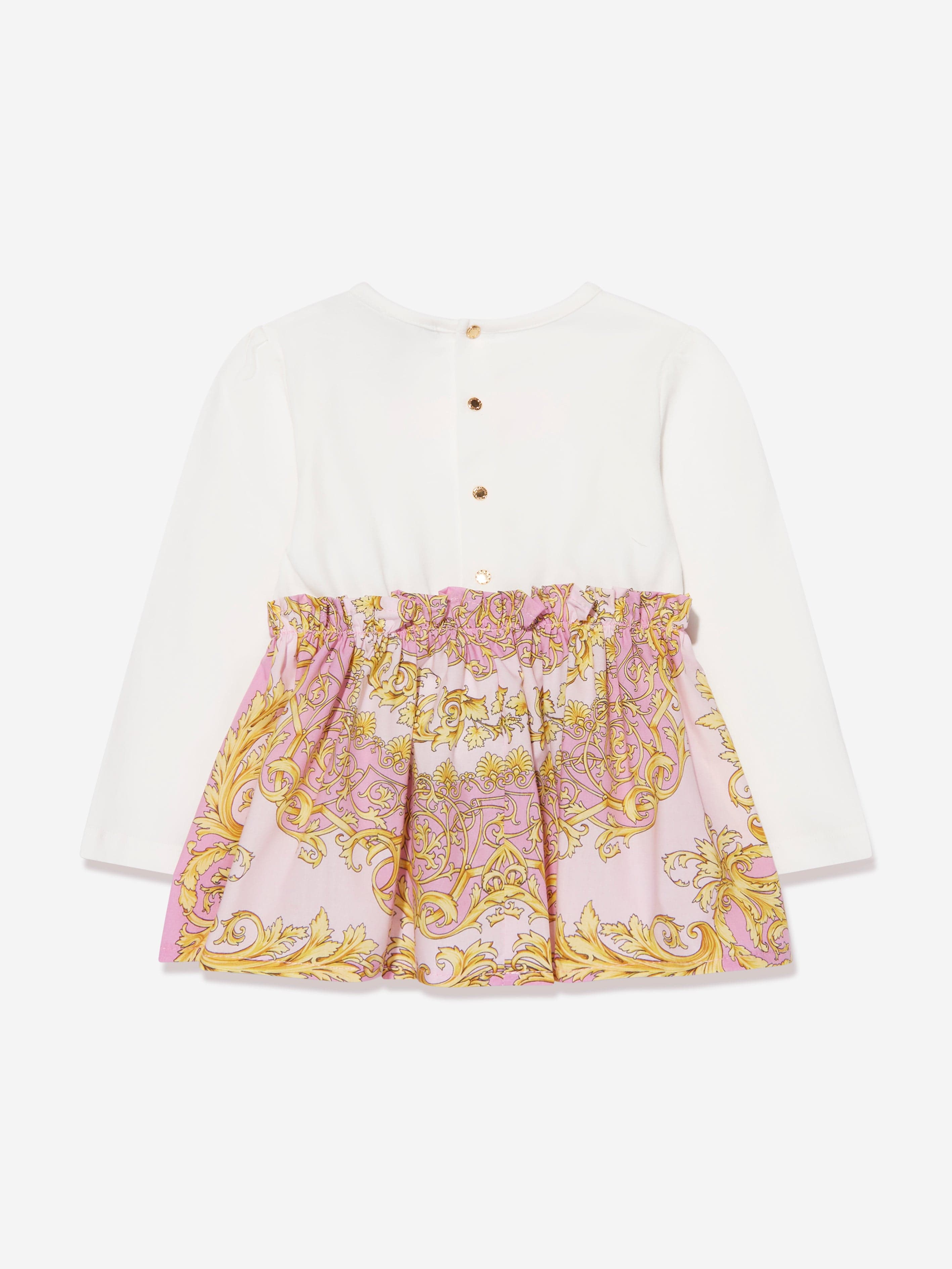 Versace Baby Girls Dress With Knickers in Pink