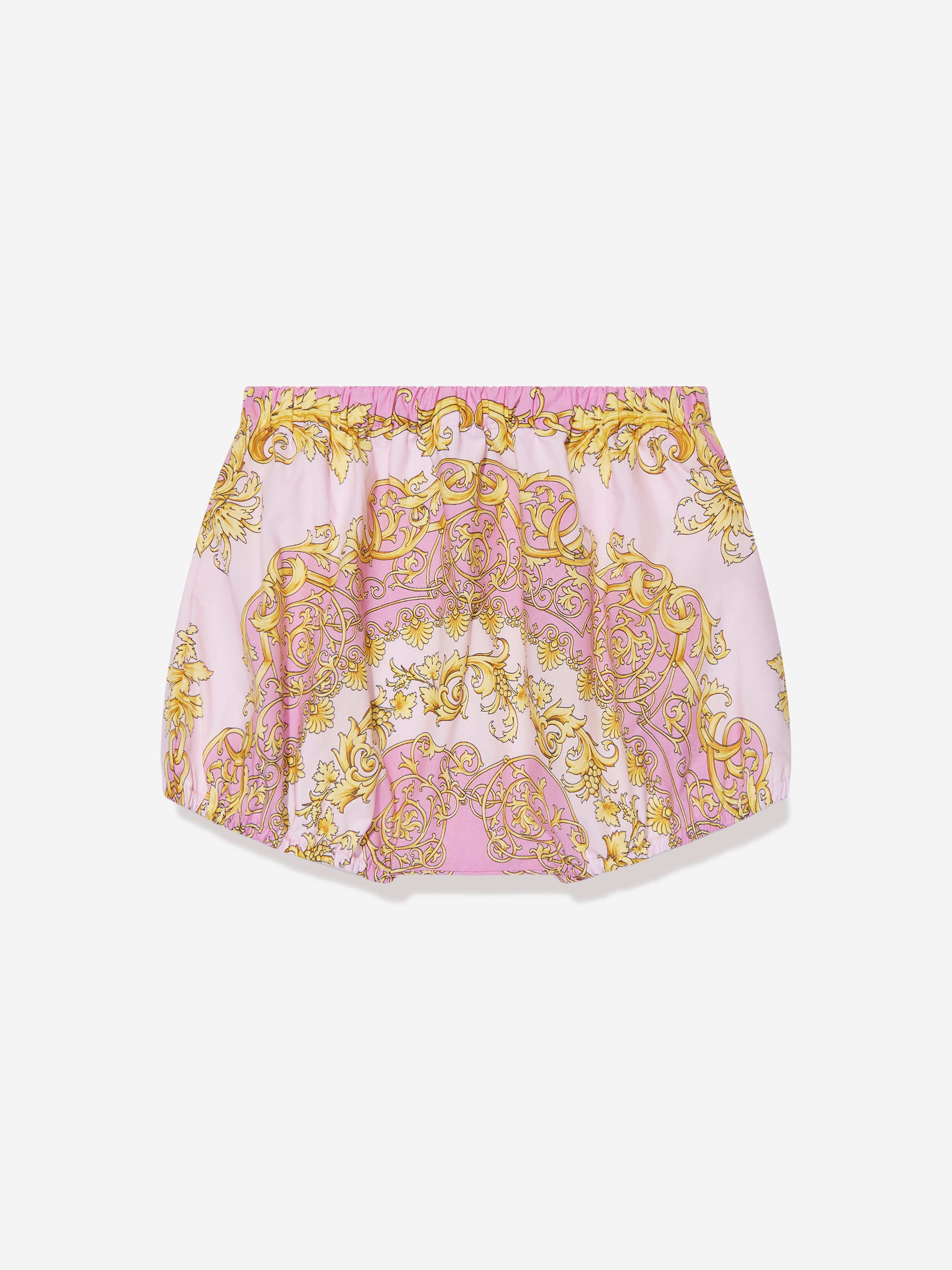 Versace Baby Girls Dress With Knickers in Pink