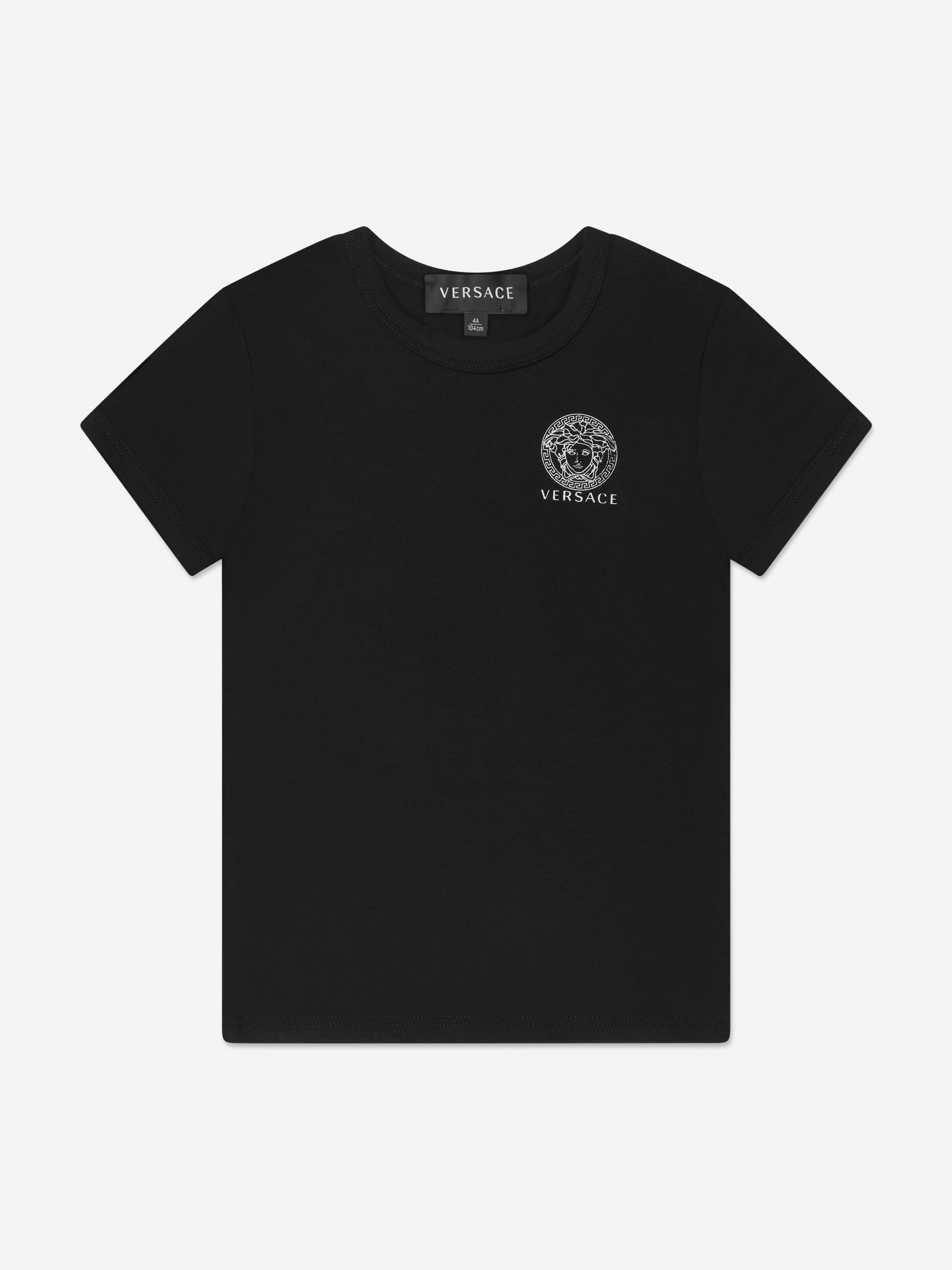 Versace Boys 2 Pack T-Shirt Set in Black