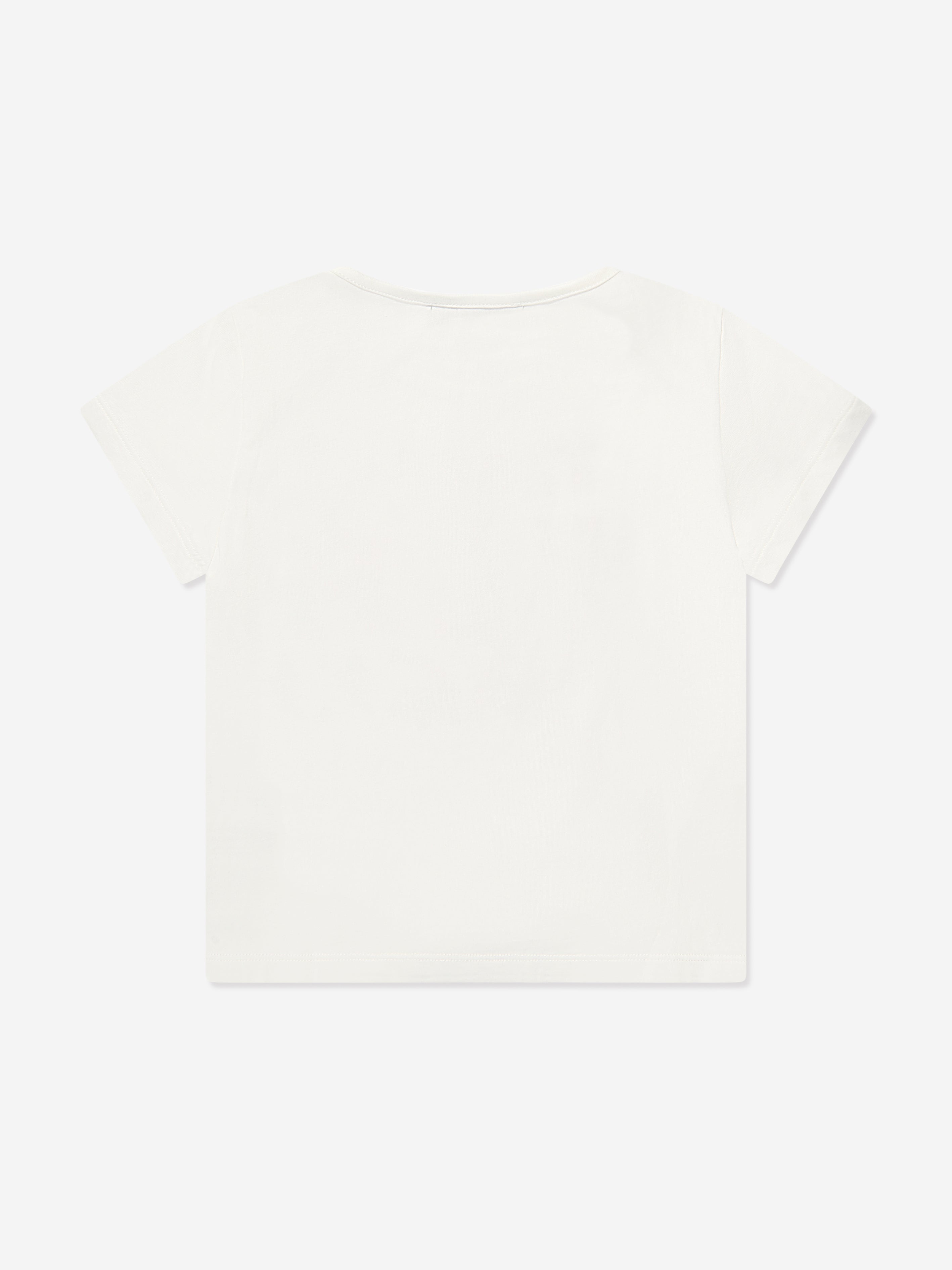 Versace Girls Logo T-Shirt in White