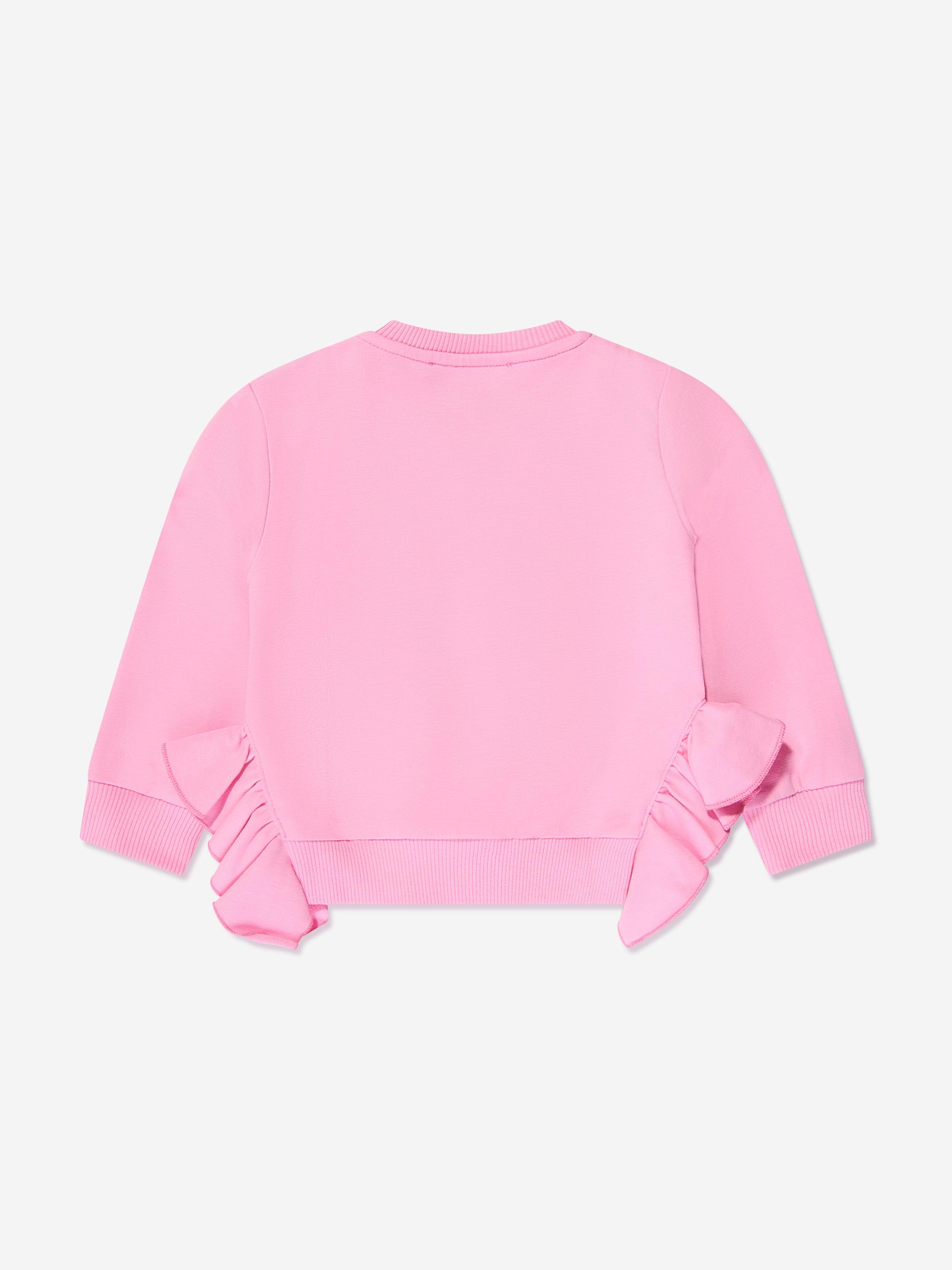 Versace Baby Girls Logo Sweatshirt in Pink