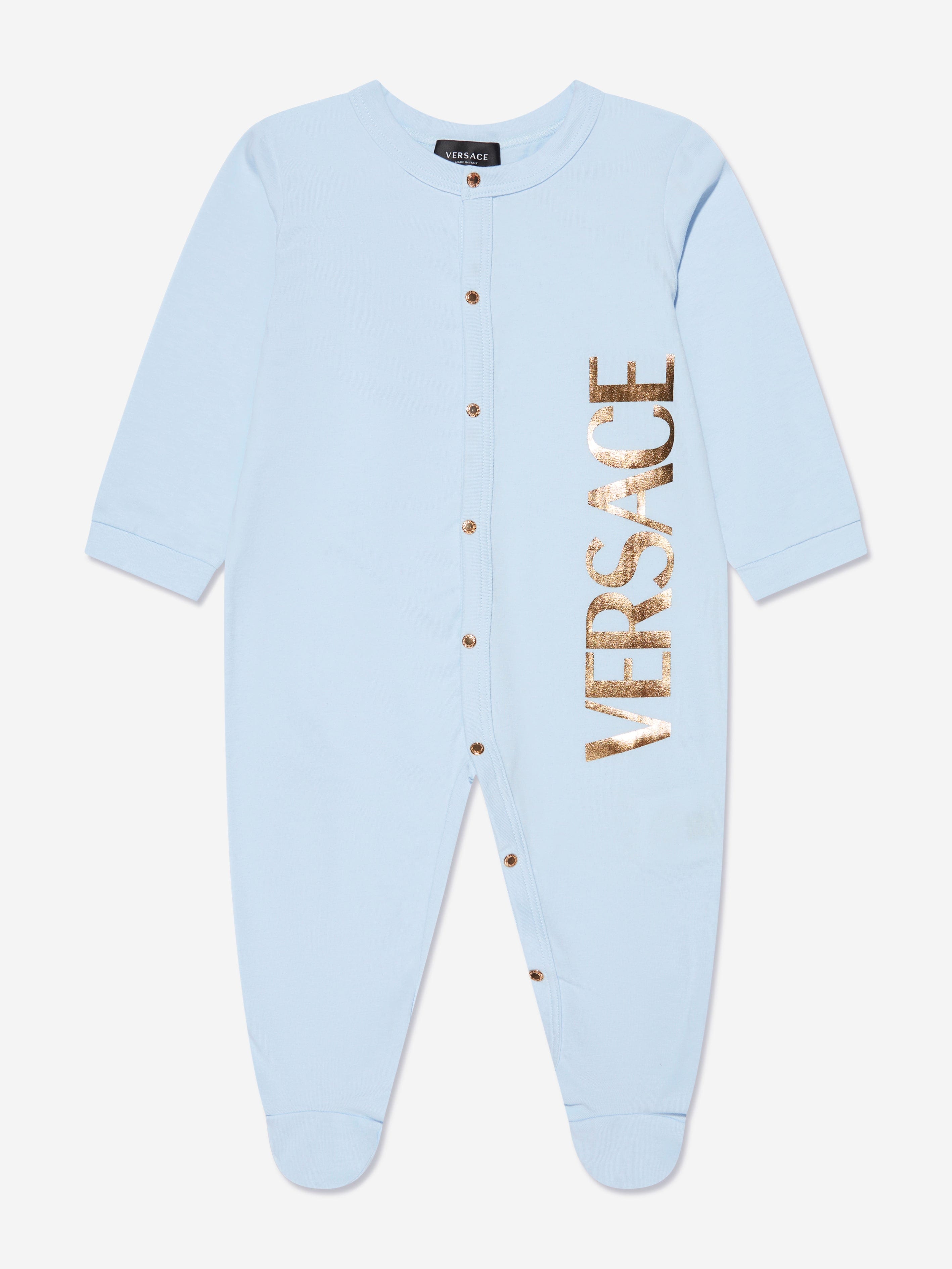 Versace Baby Boys Babygrow Gift Set in Blue