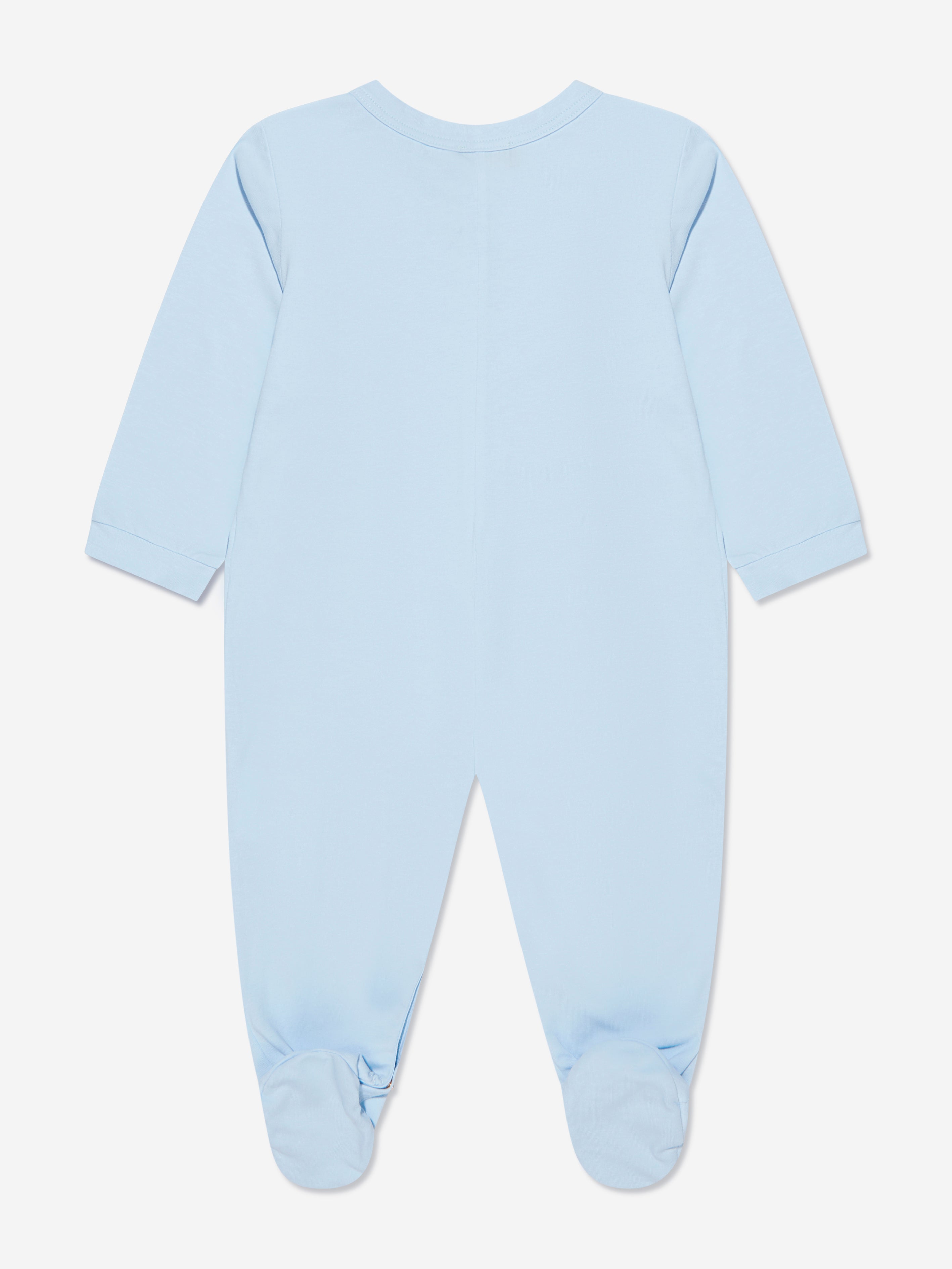 Versace Baby Boys Babygrow Gift Set in Blue