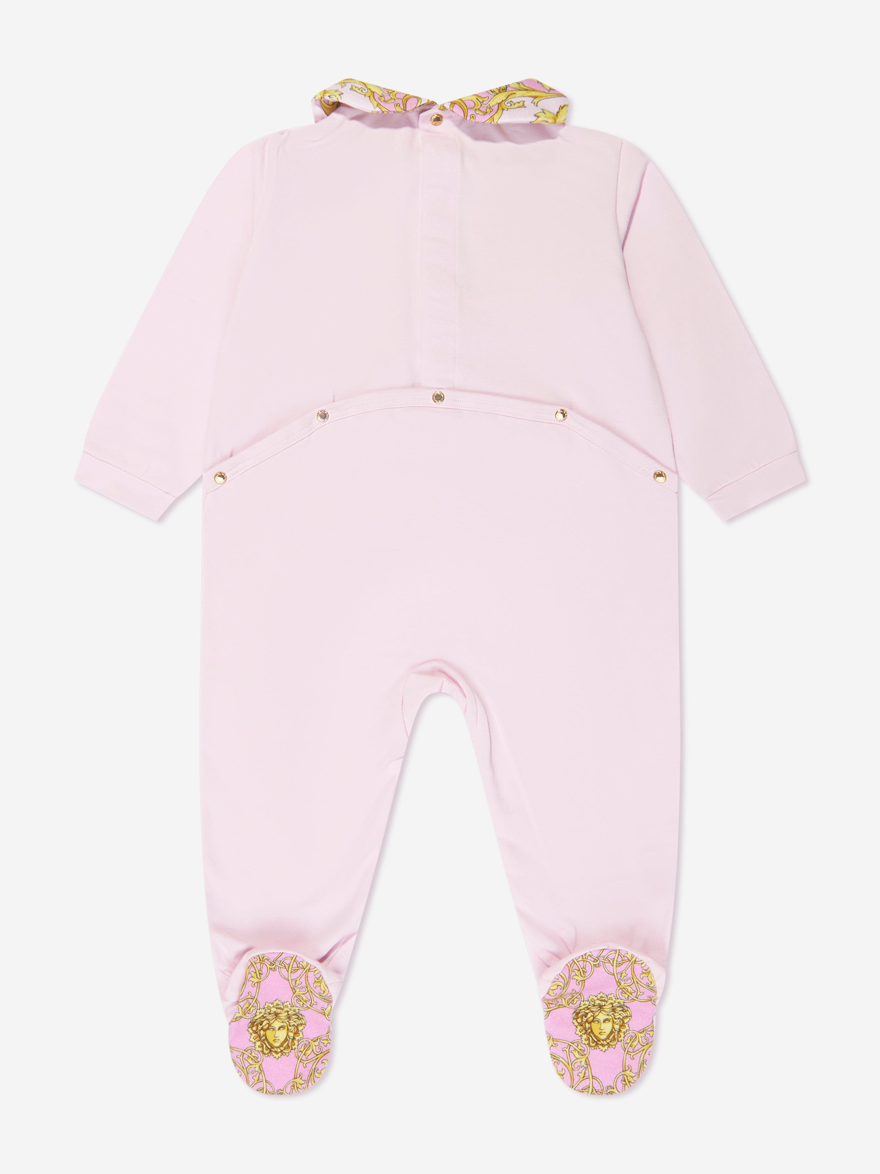 Versace Baby Girls Babygrow Gift Set in Pink