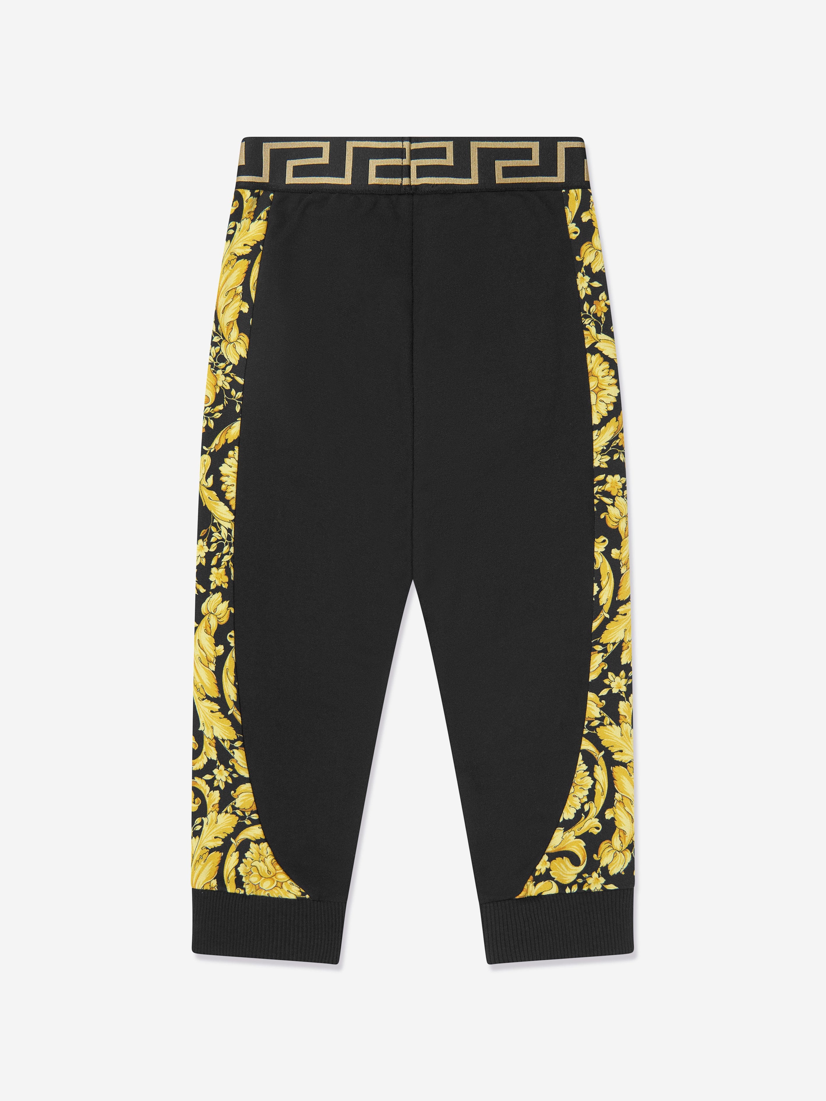 Versace Kids Barocco Logo Joggers in Black