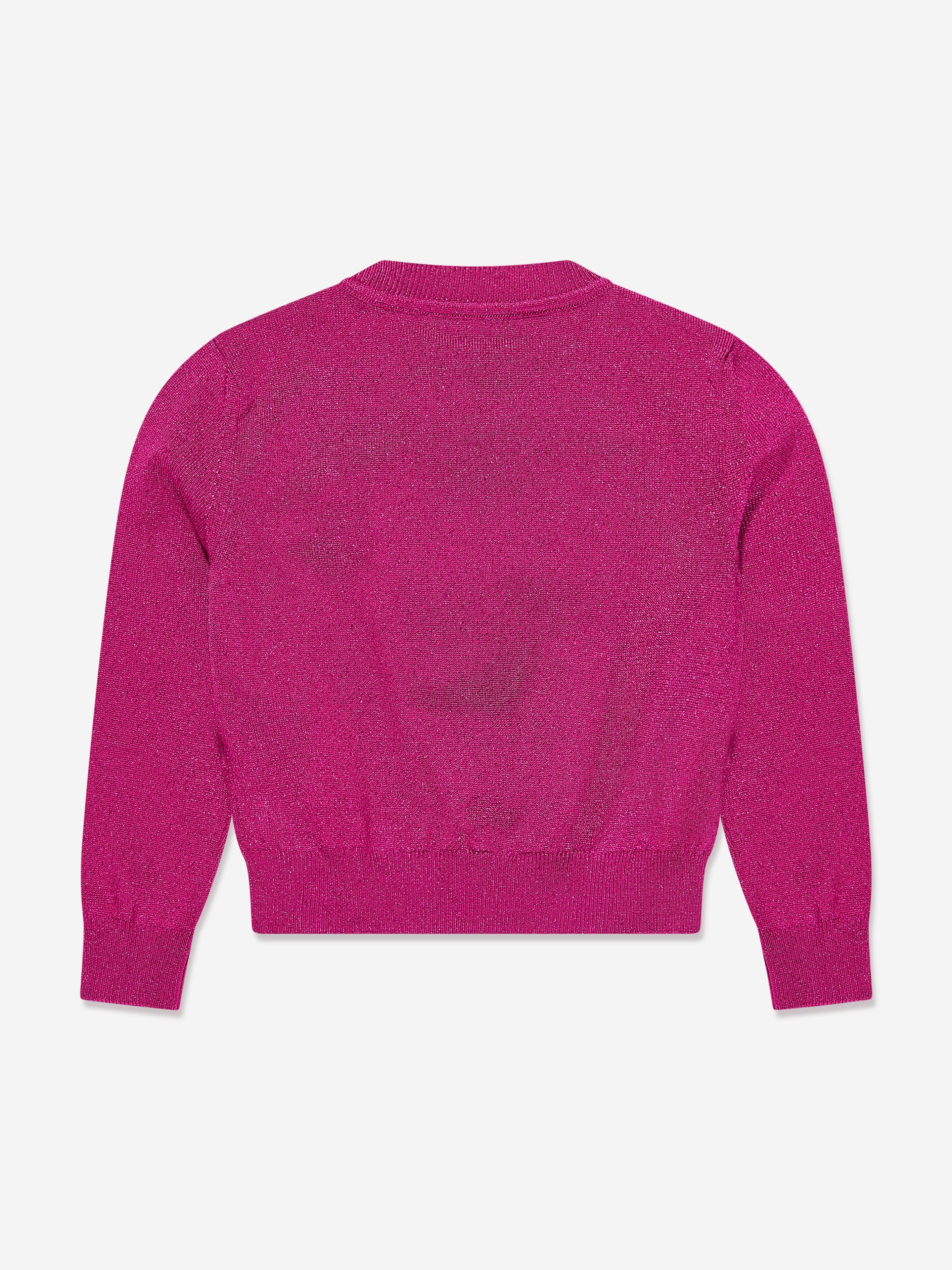 Versace Girls Logo Knitted Sweater in Pink