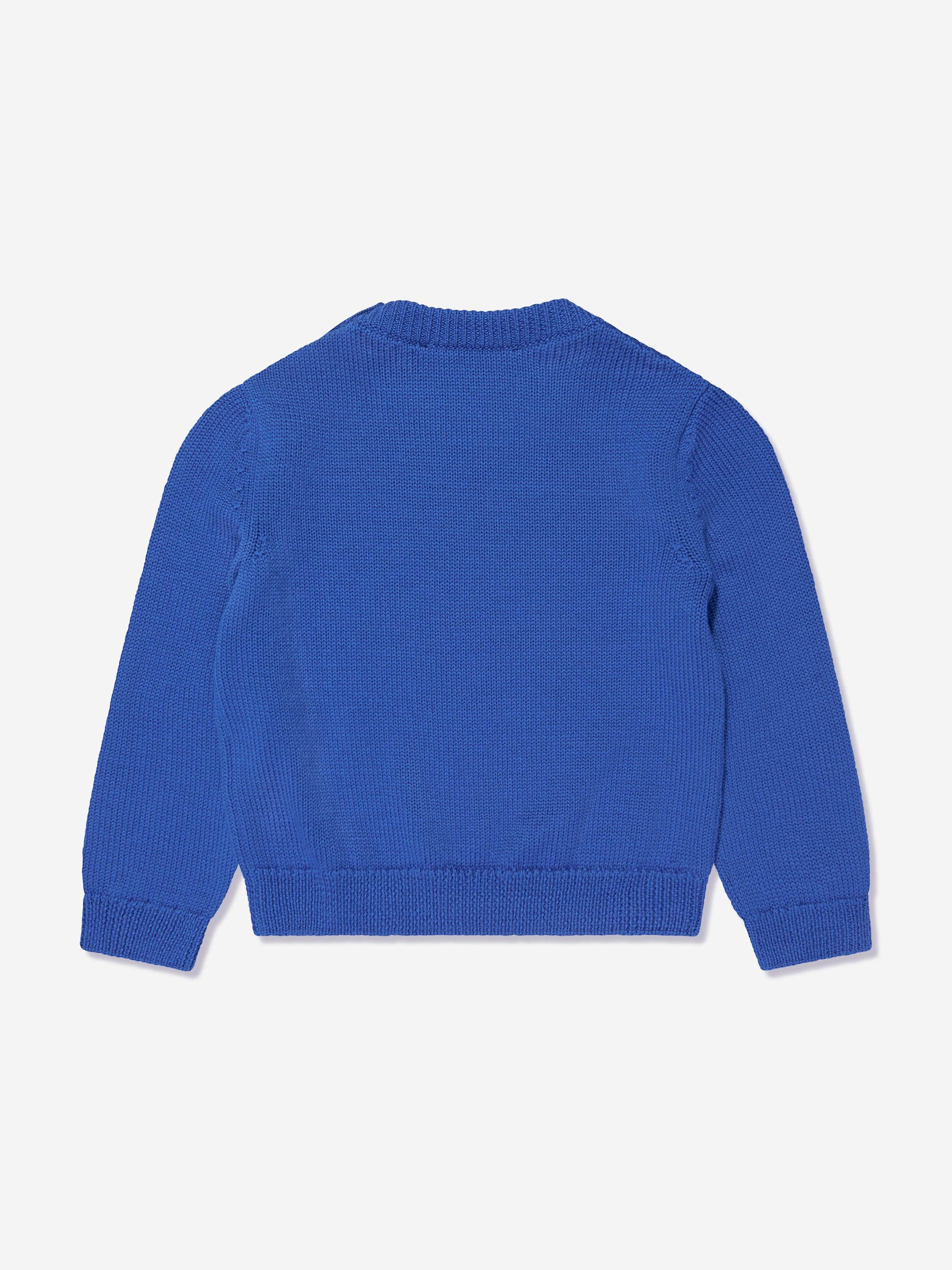 Versace Baby Boys Logo Jumper in Blue