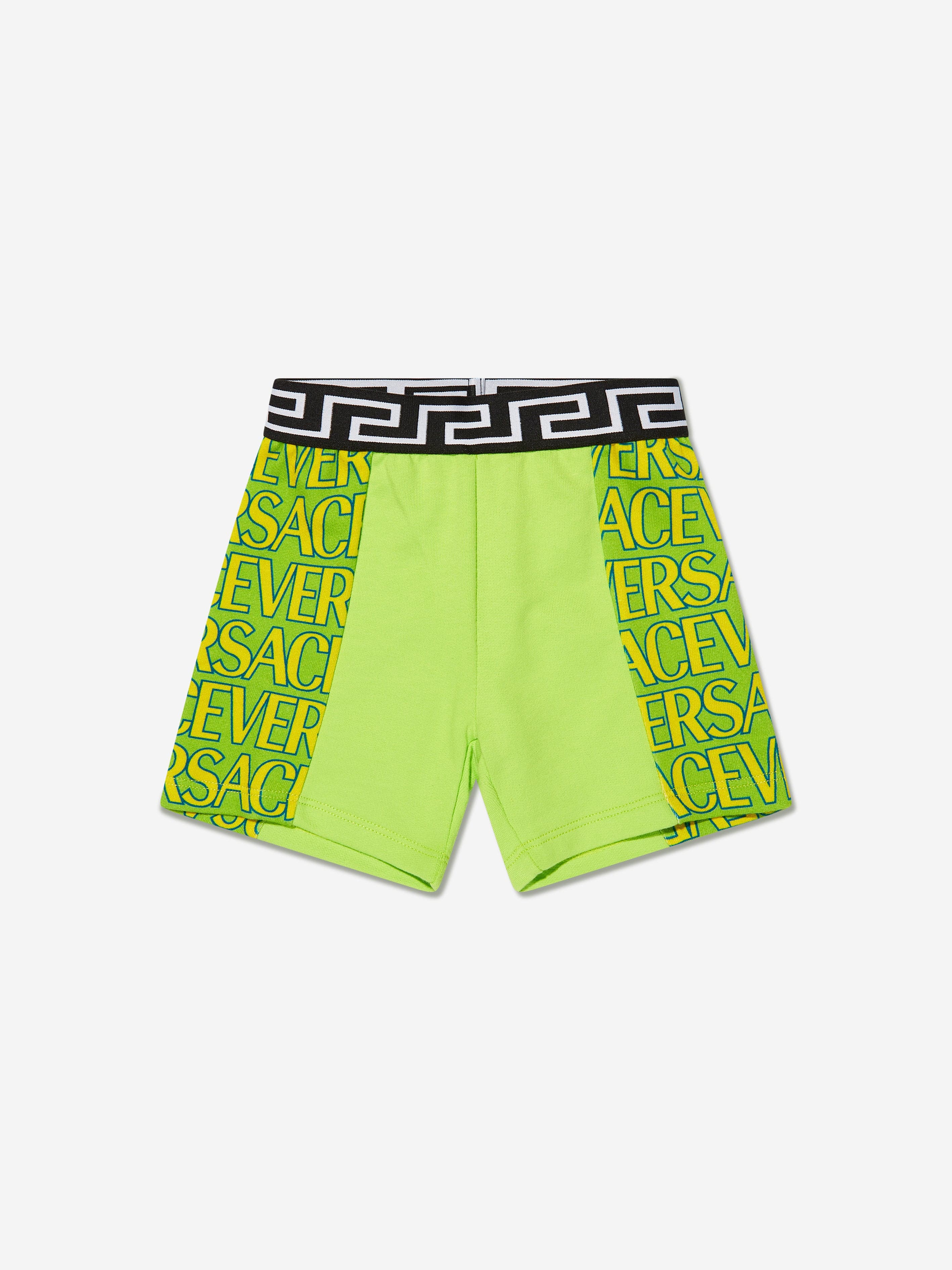 Versace Baby Boys Logo Shorts in Green