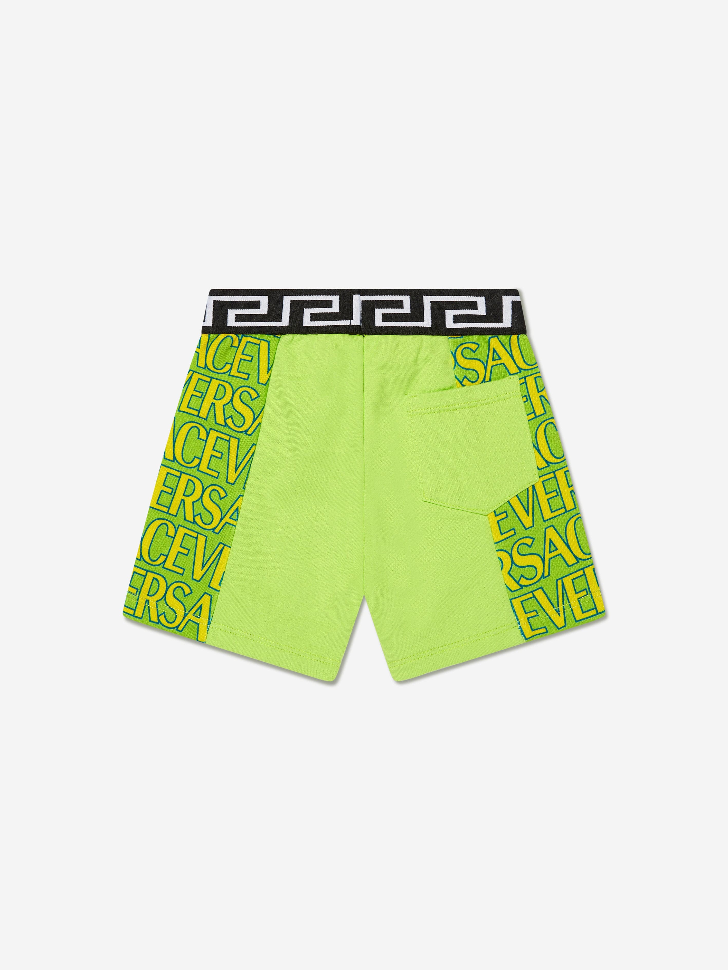 Versace Baby Boys Logo Shorts in Green