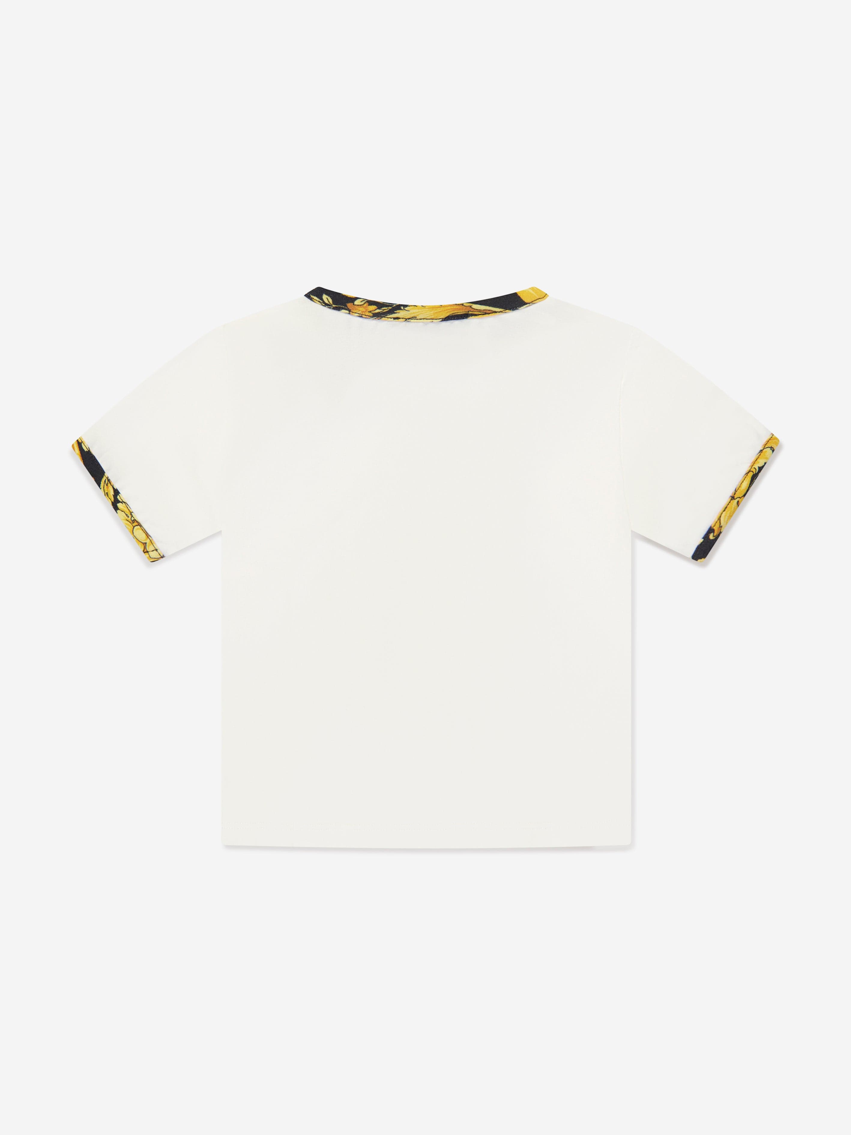 Versace Baby Barocco Logo T-Shirt in White