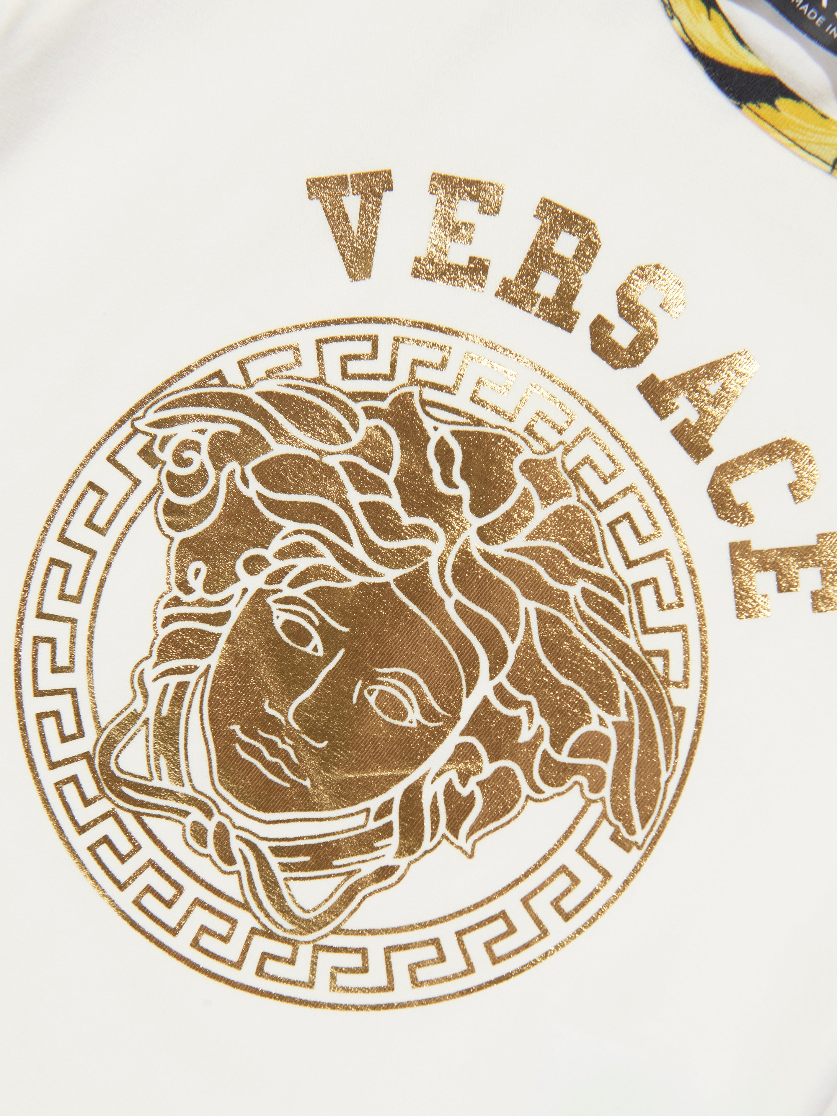 Versace Baby Barocco Logo T-Shirt in White