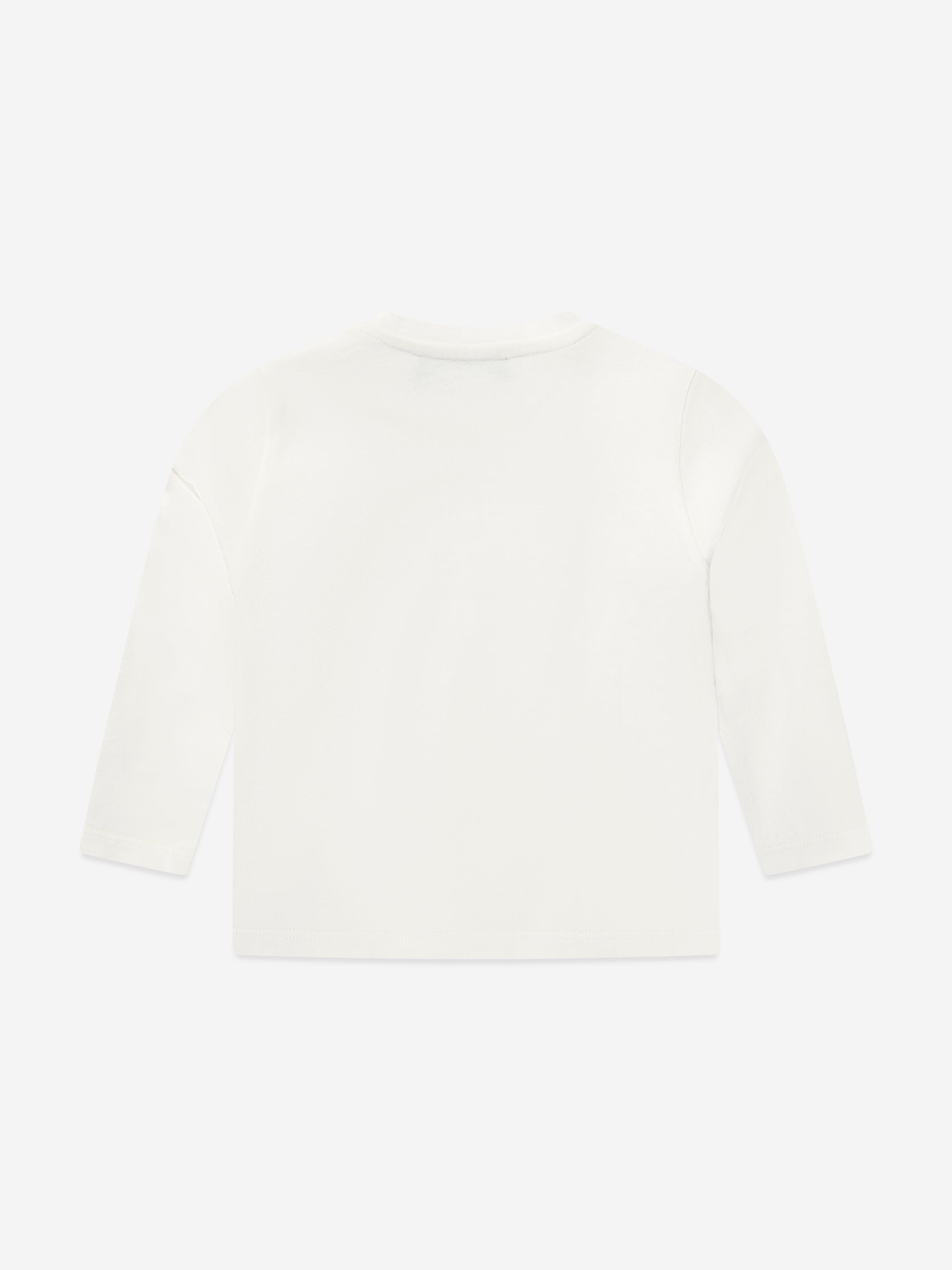 Versace Baby Girls Long Sleeve T-Shirt in White