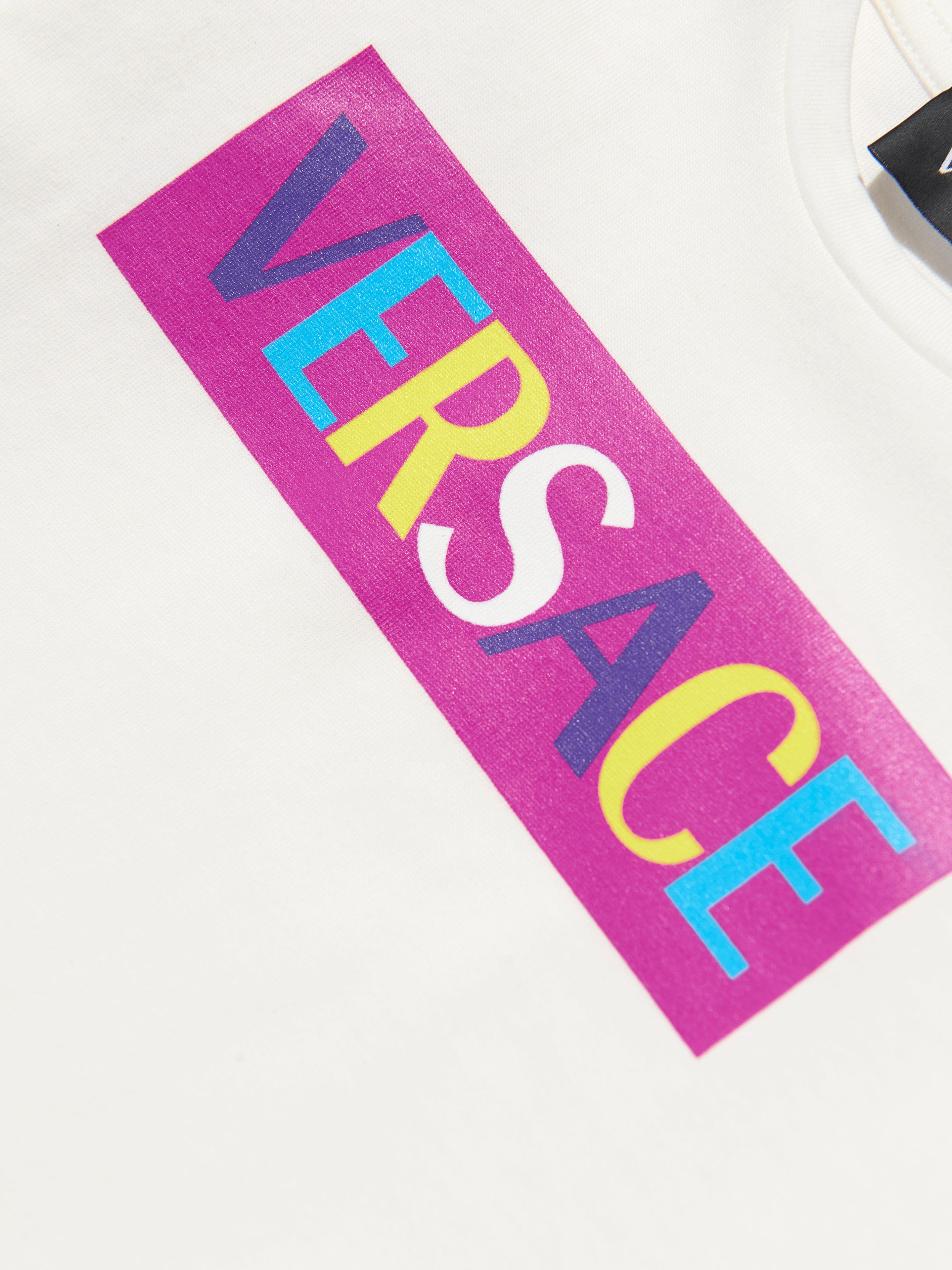 Versace Baby Girls Long Sleeve T-Shirt in White