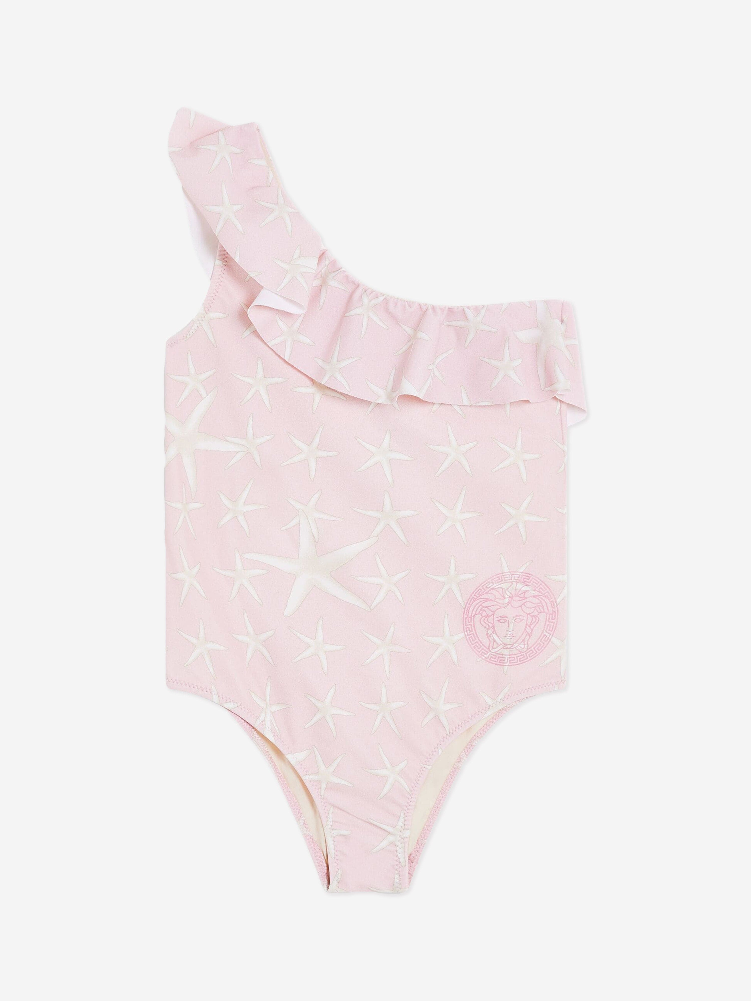 Versace Girls Starfish Logo Swimsuit in Pink