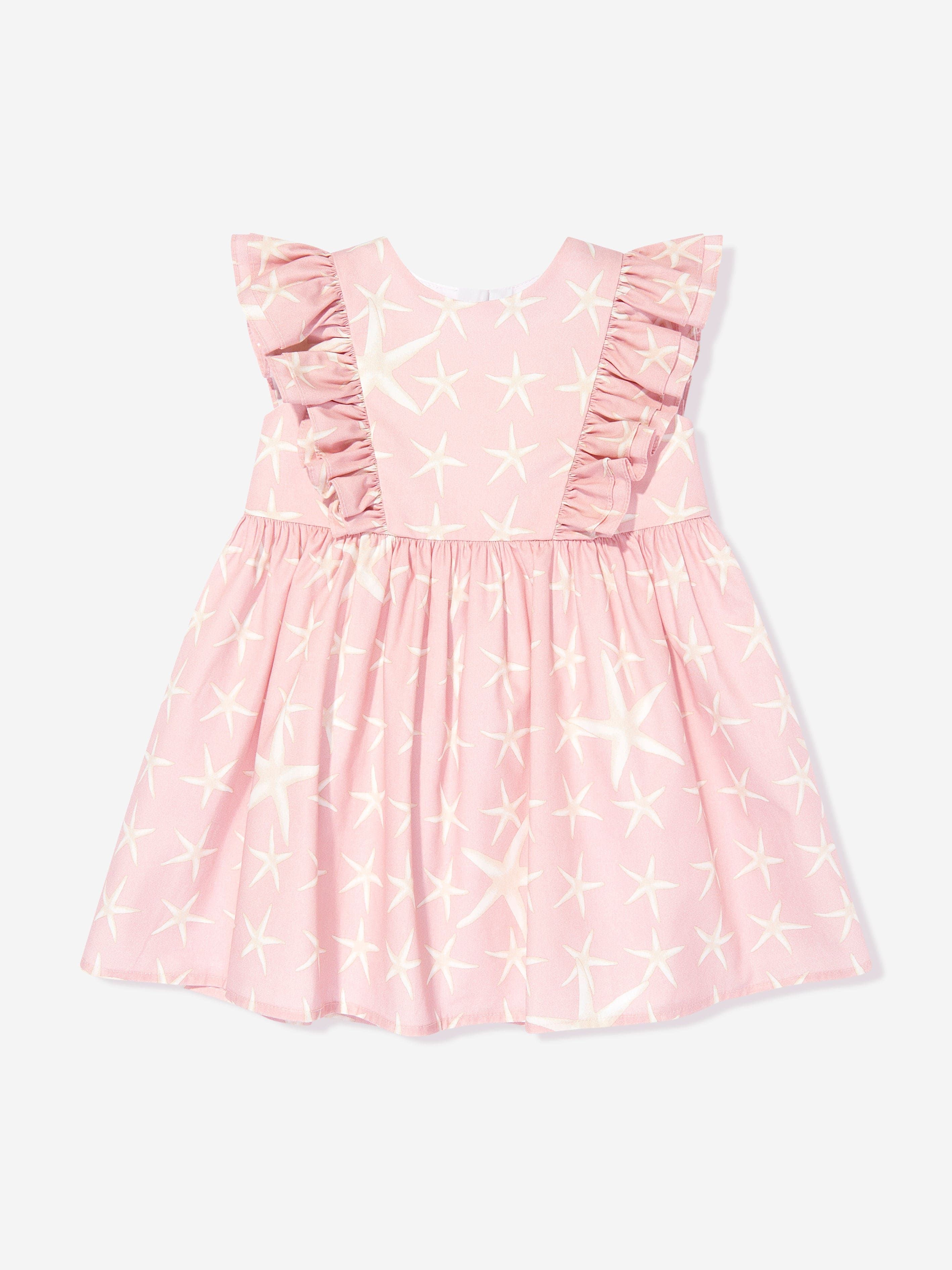 Versace Baby Girls Starfish Marina Dress in Pink