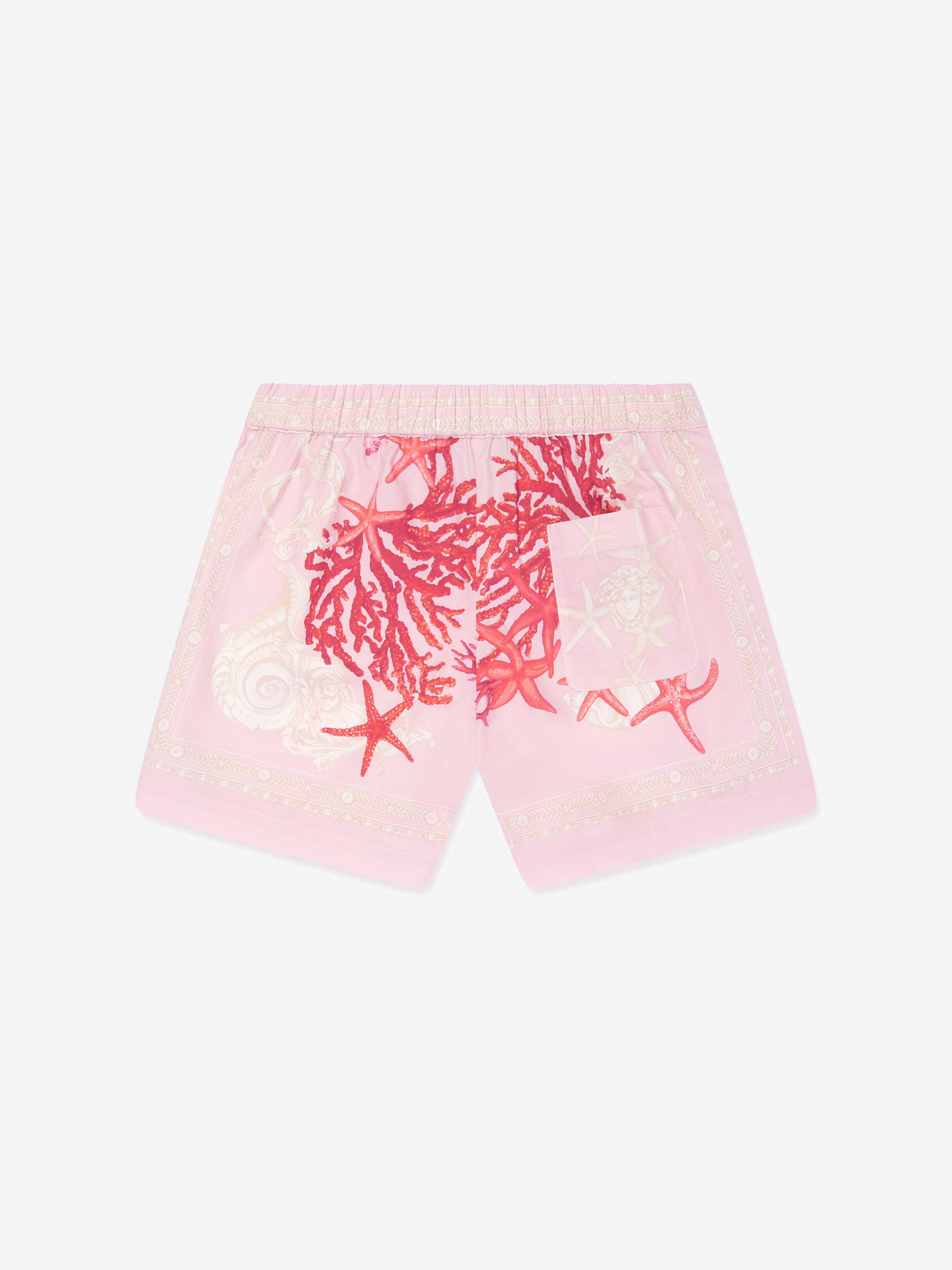 Versace Girls Barocco De La Mer Shorts in Pink