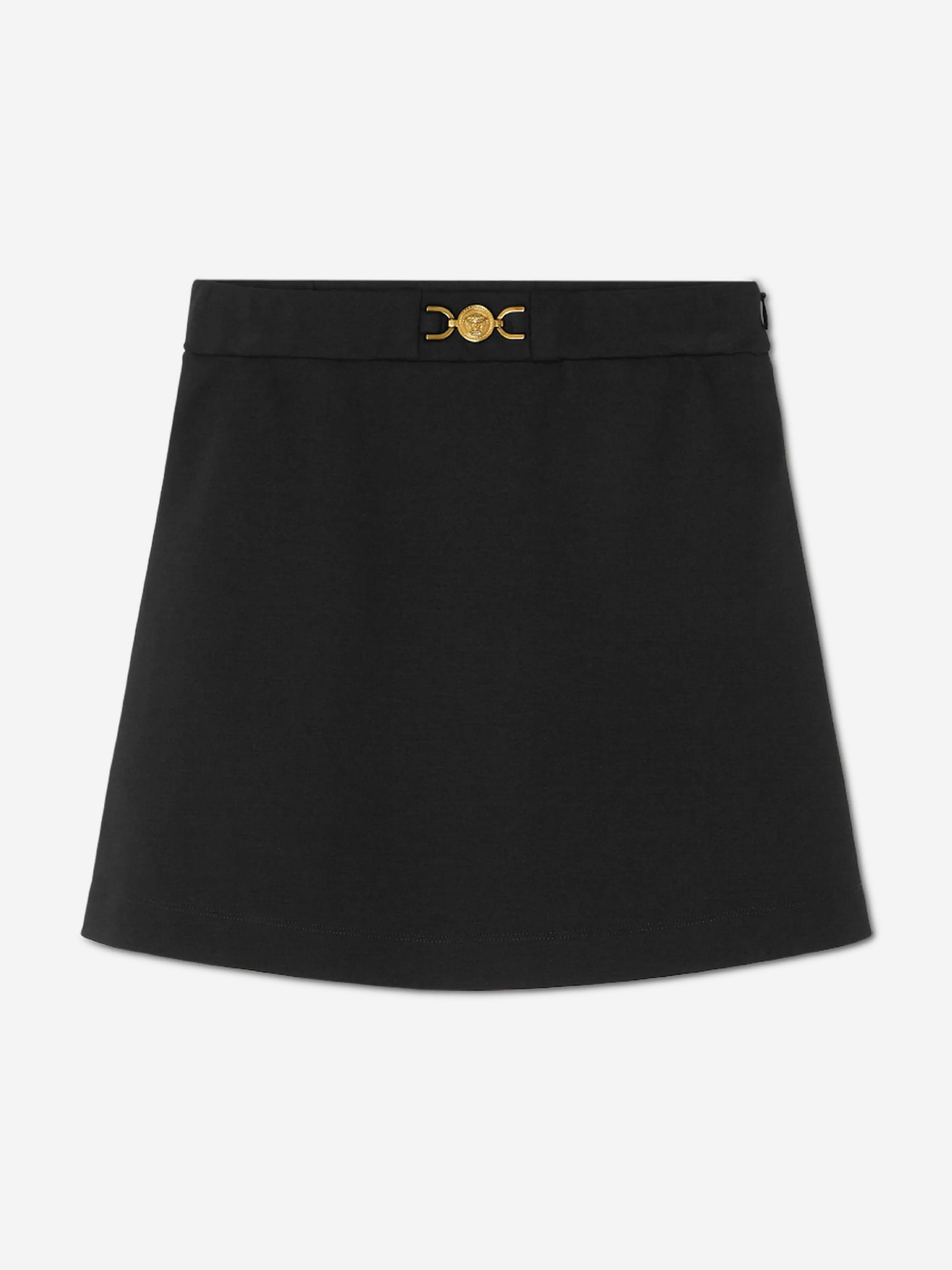 Versace Girls Punto Milano Skirt in Black