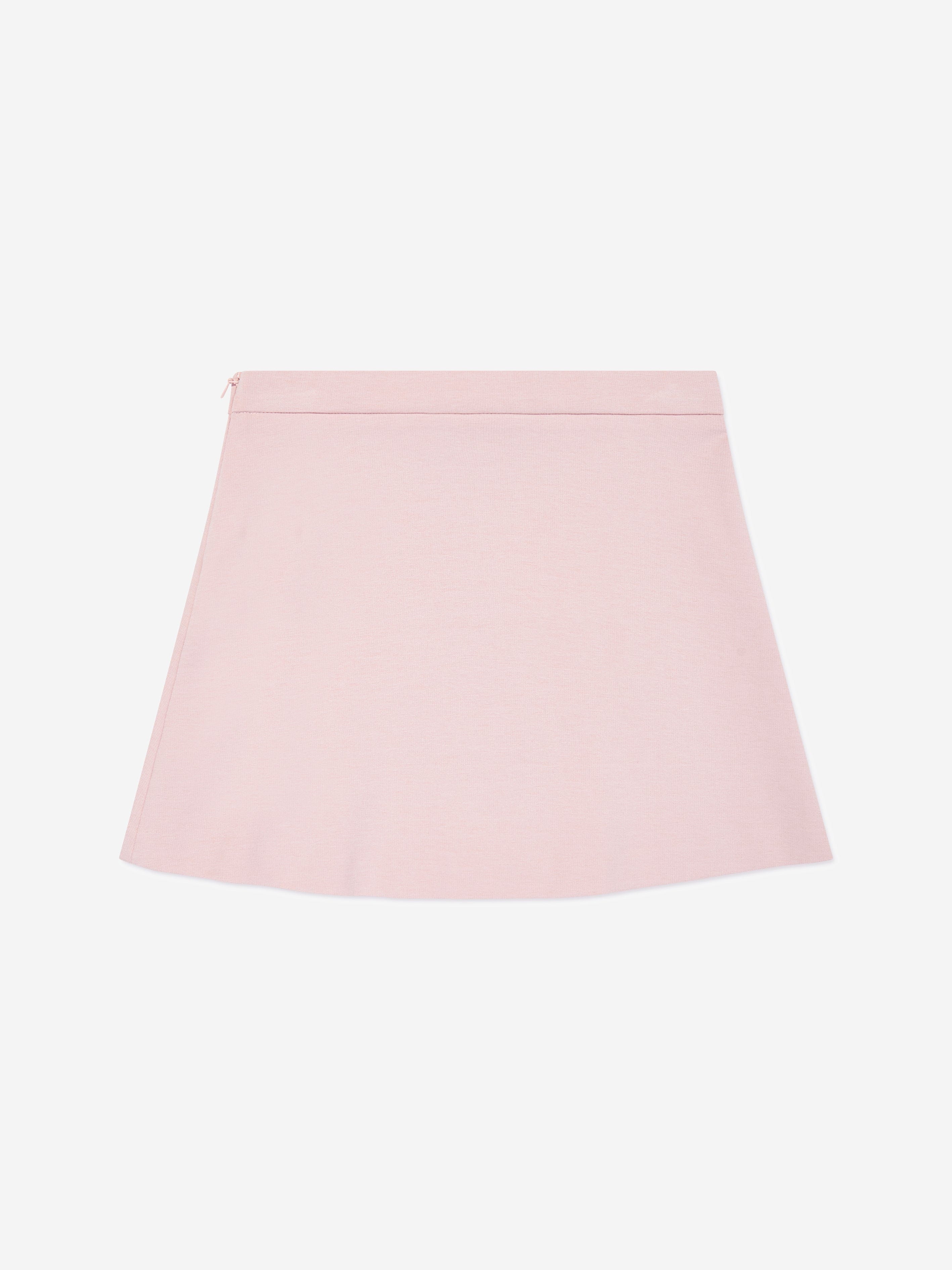 Versace Girls Punto Milano Skirt in Pink