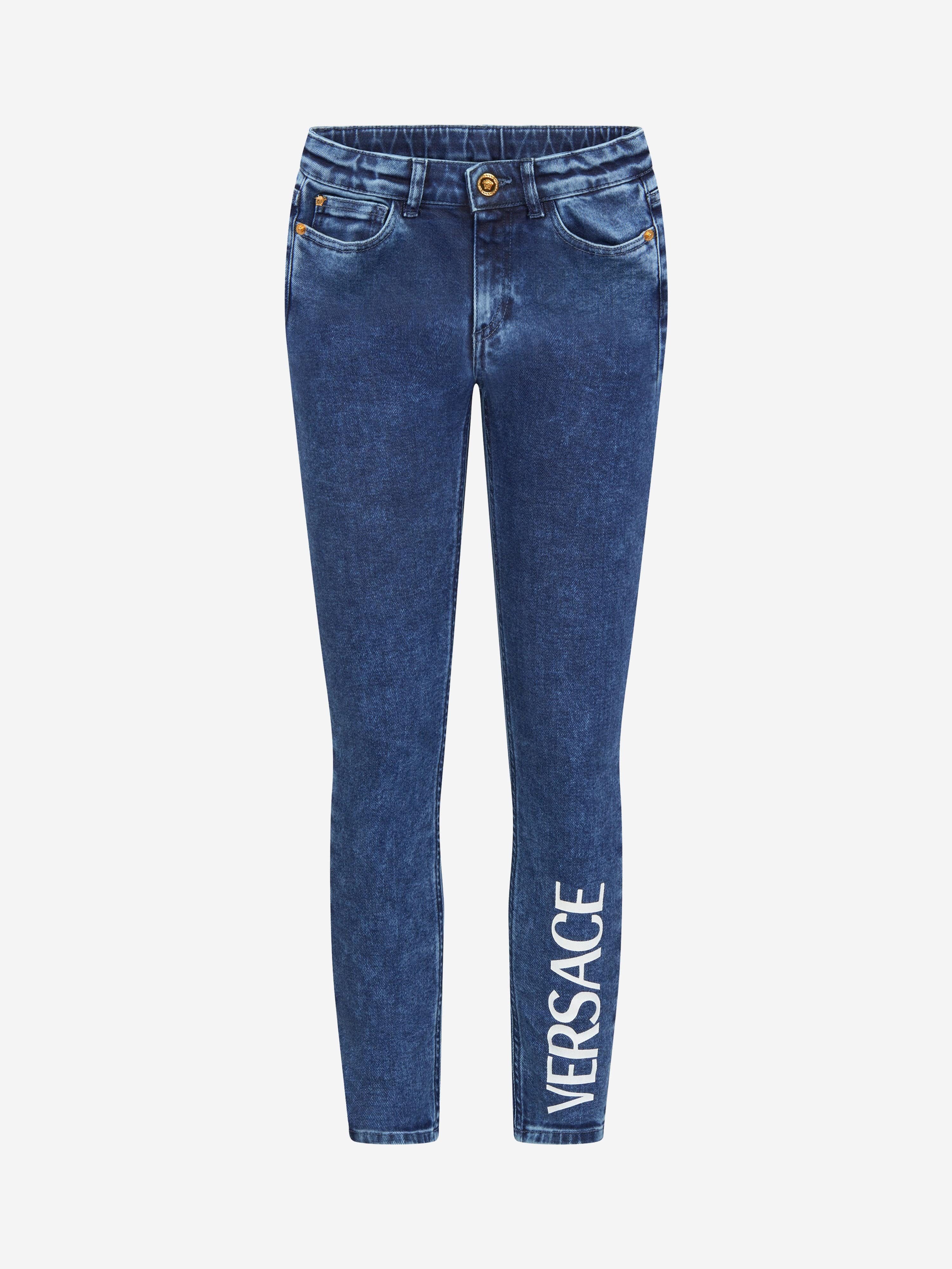 Versace Girls Logo Jeans