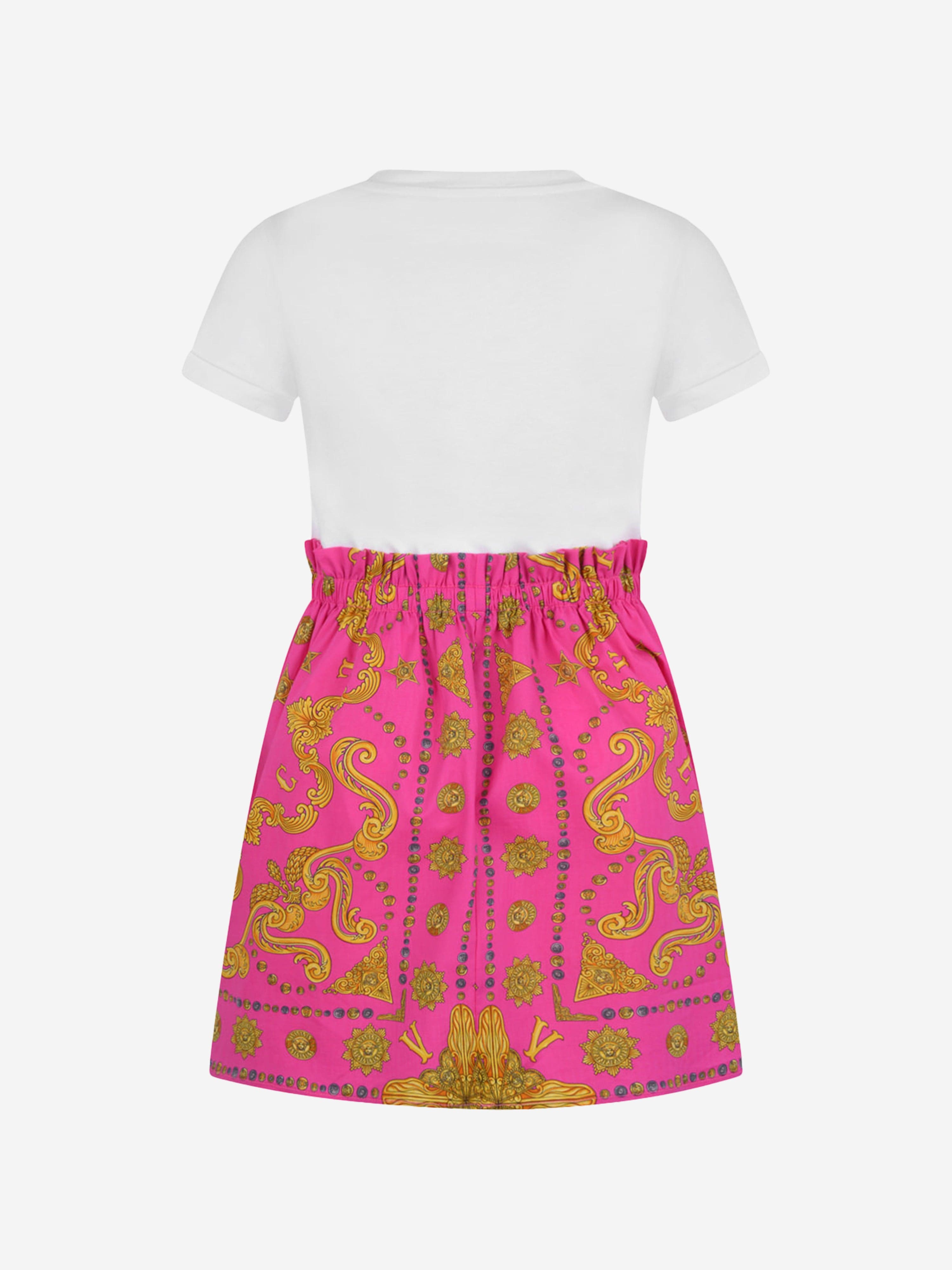 Versace Girls Dress - White & Cotton Dress