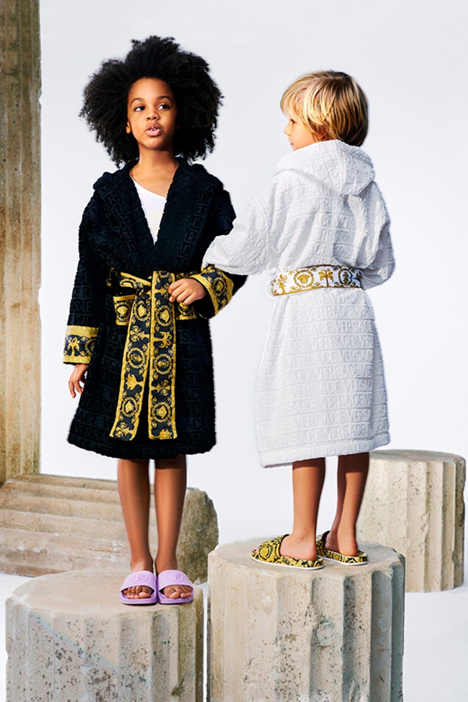 Versace Kids Baroque Bathrobe