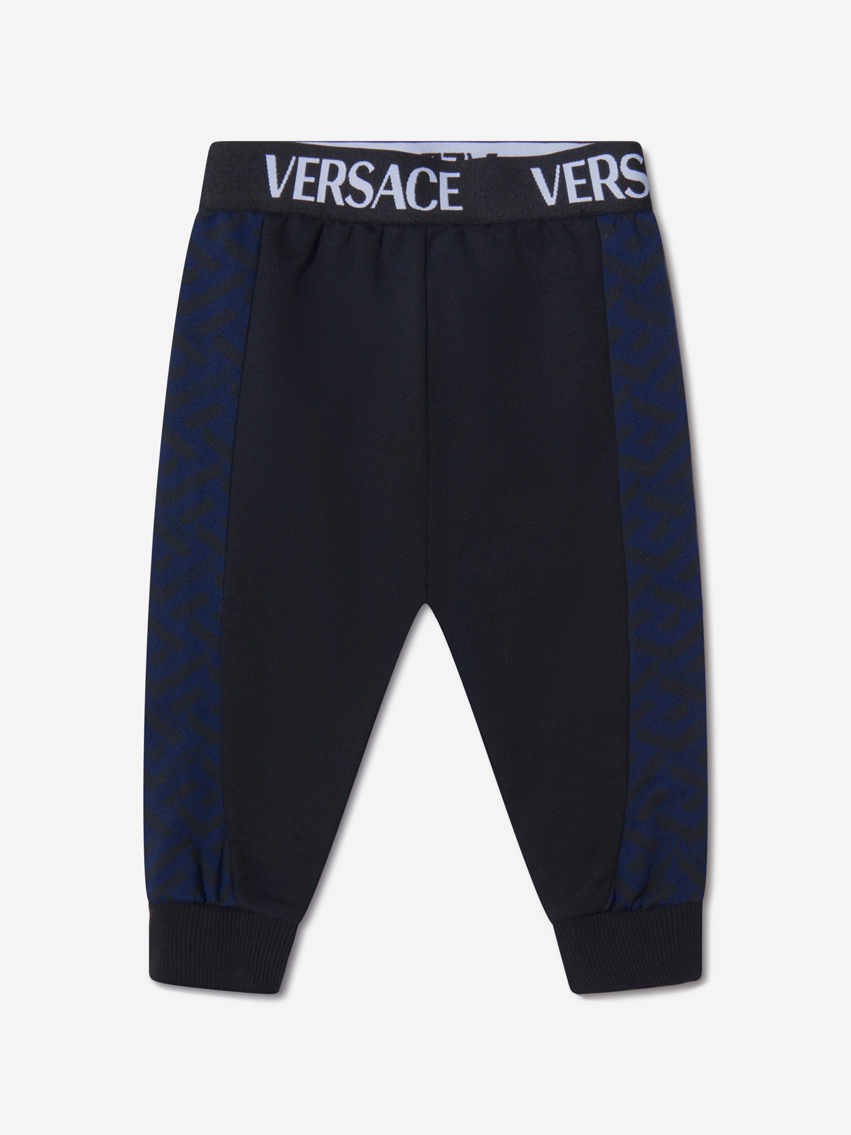 Versace Baby Boys Cotton La Greca Signature Print Joggers