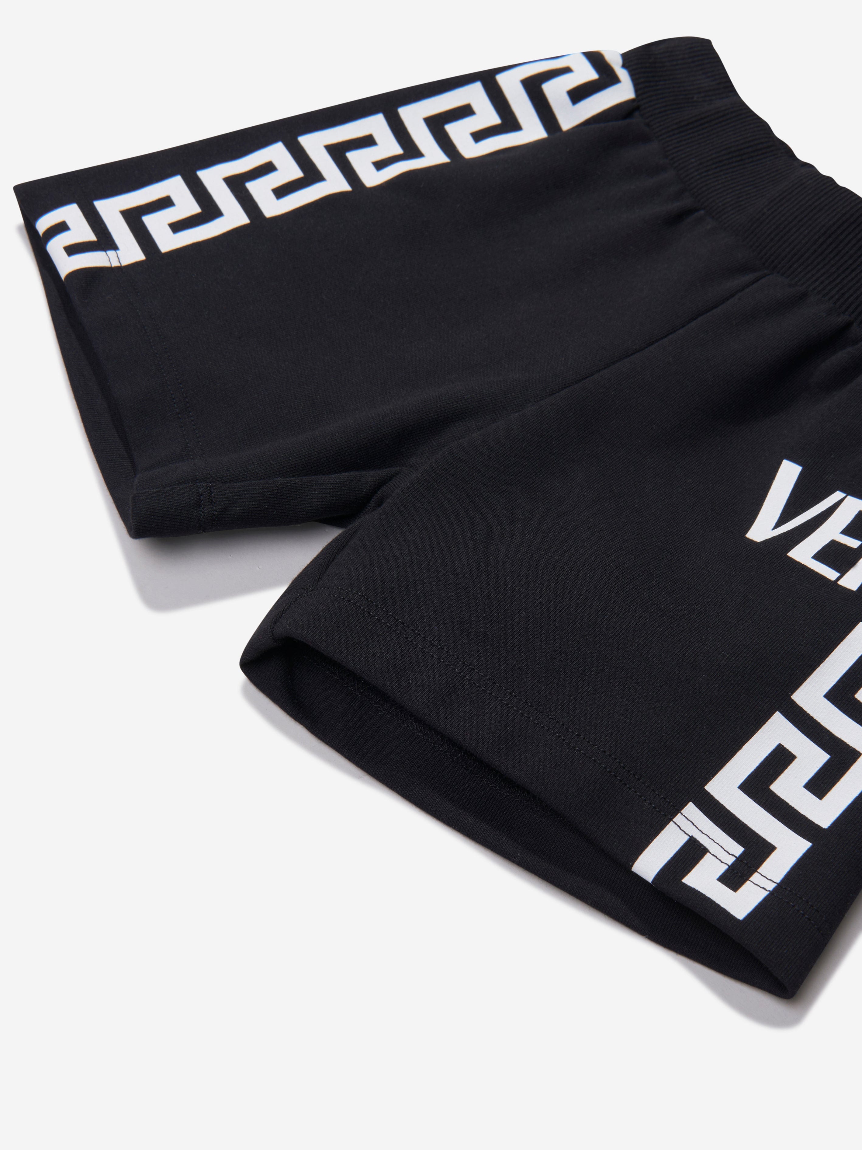 Versace Baby Boys Cotton Greca Logo Sweat Shorts