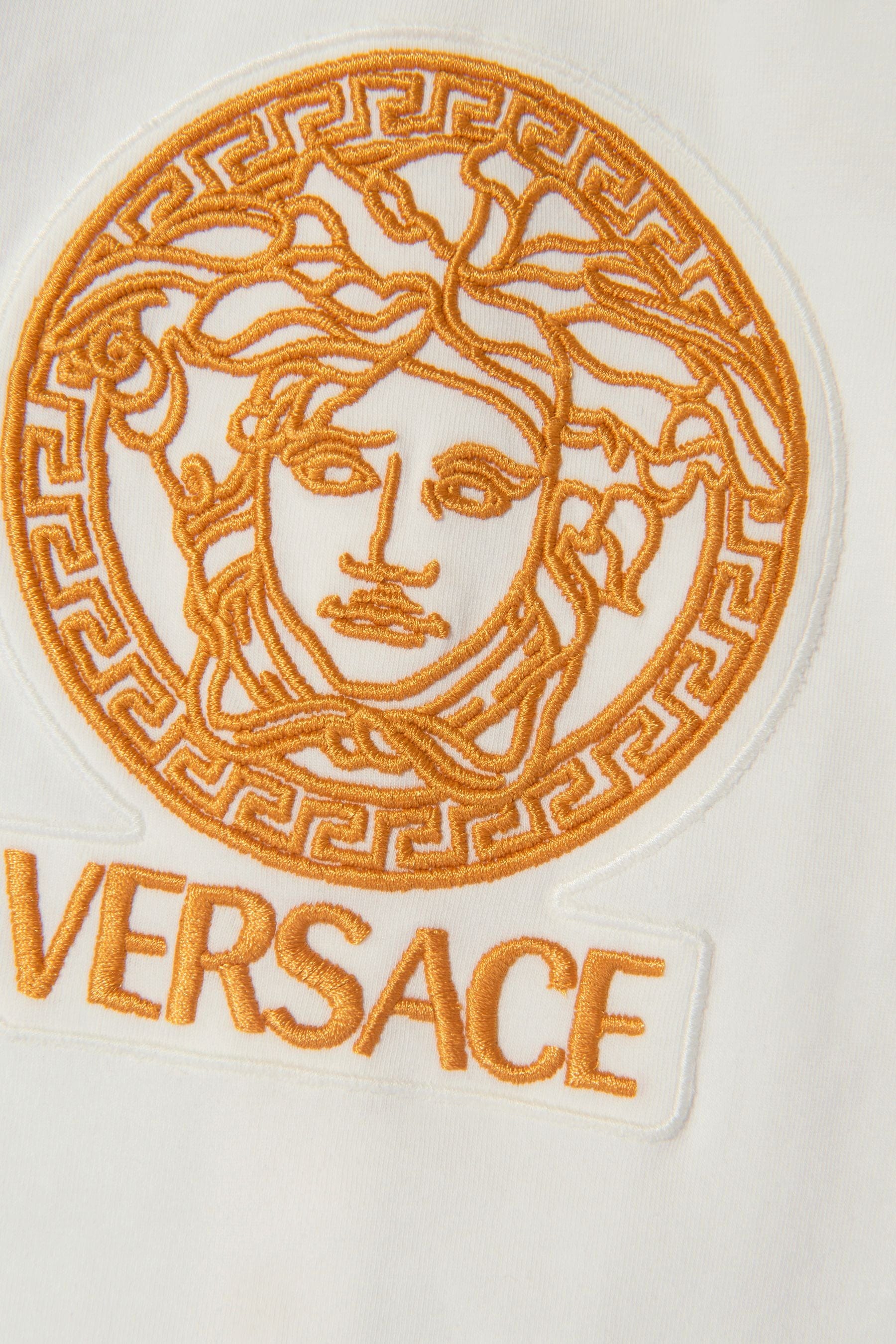 Versace Baby Unisex Cotton Jersey Medusa Logo Babygrow