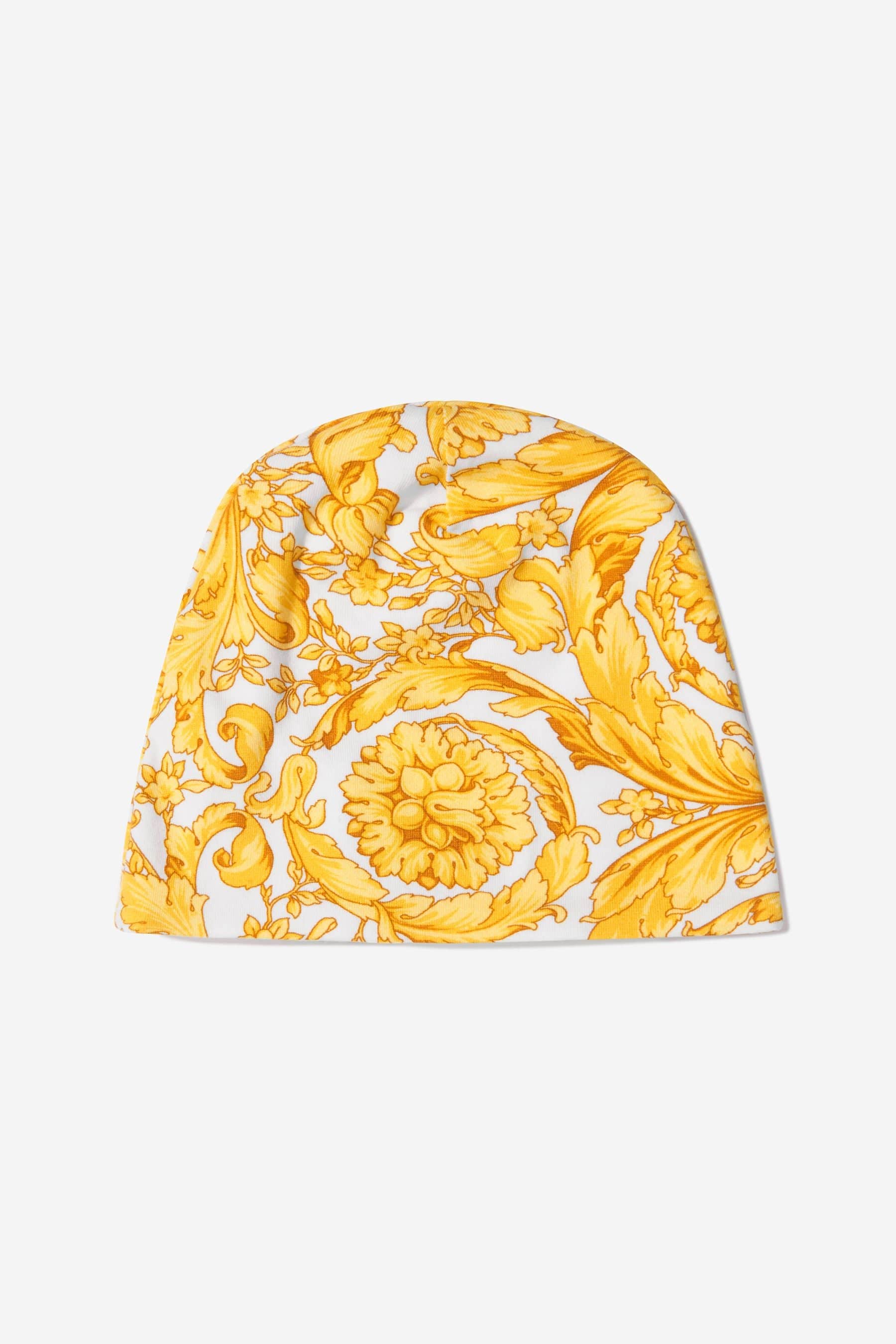 Versace Baby Unisex Cotton Barocco Print Babygrow and Hat Gift Set (2 Piece)