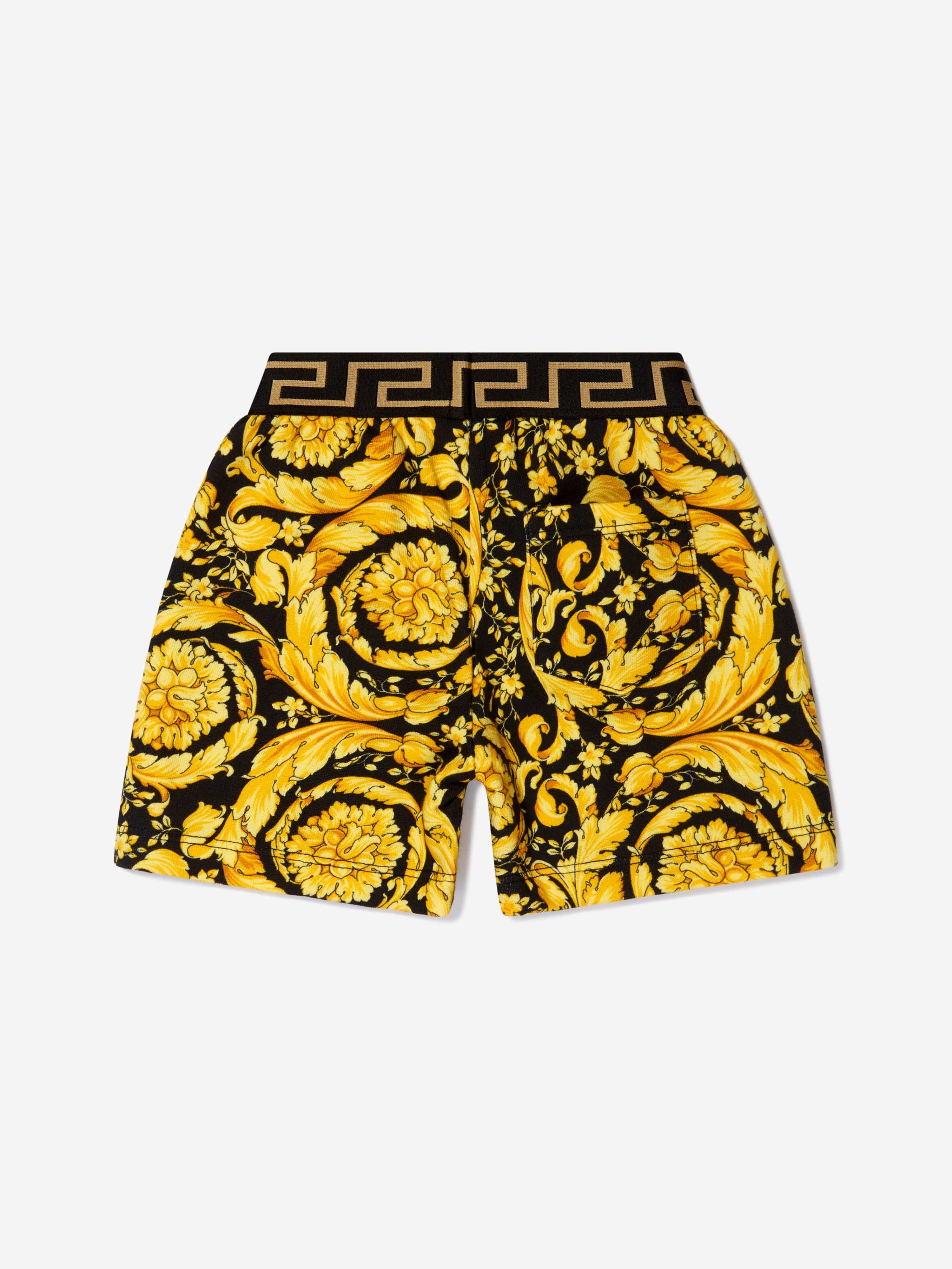 Versace Baby Boys Barocco Shorts in Black