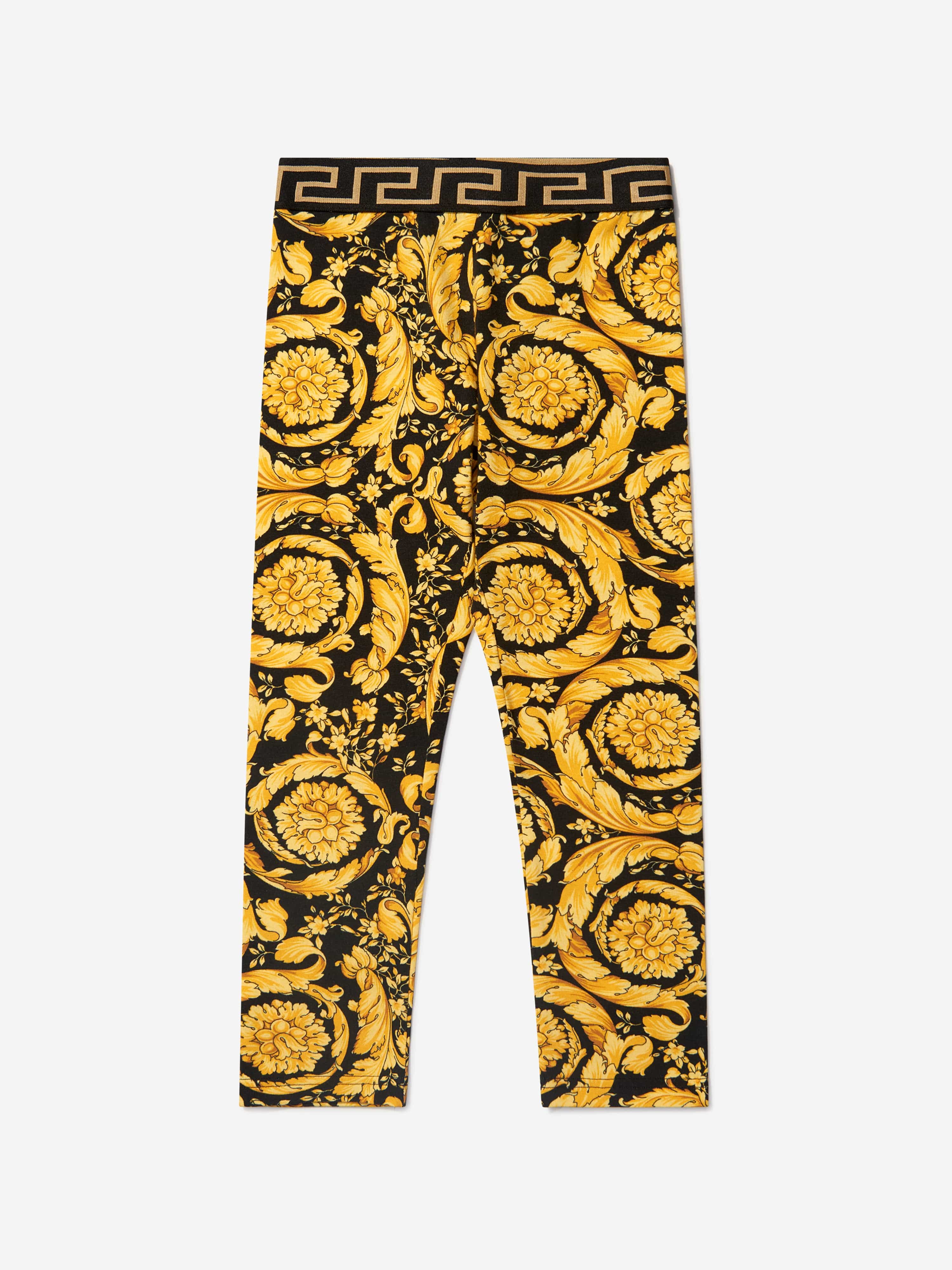 Versace Girls Baroque Print Leggings