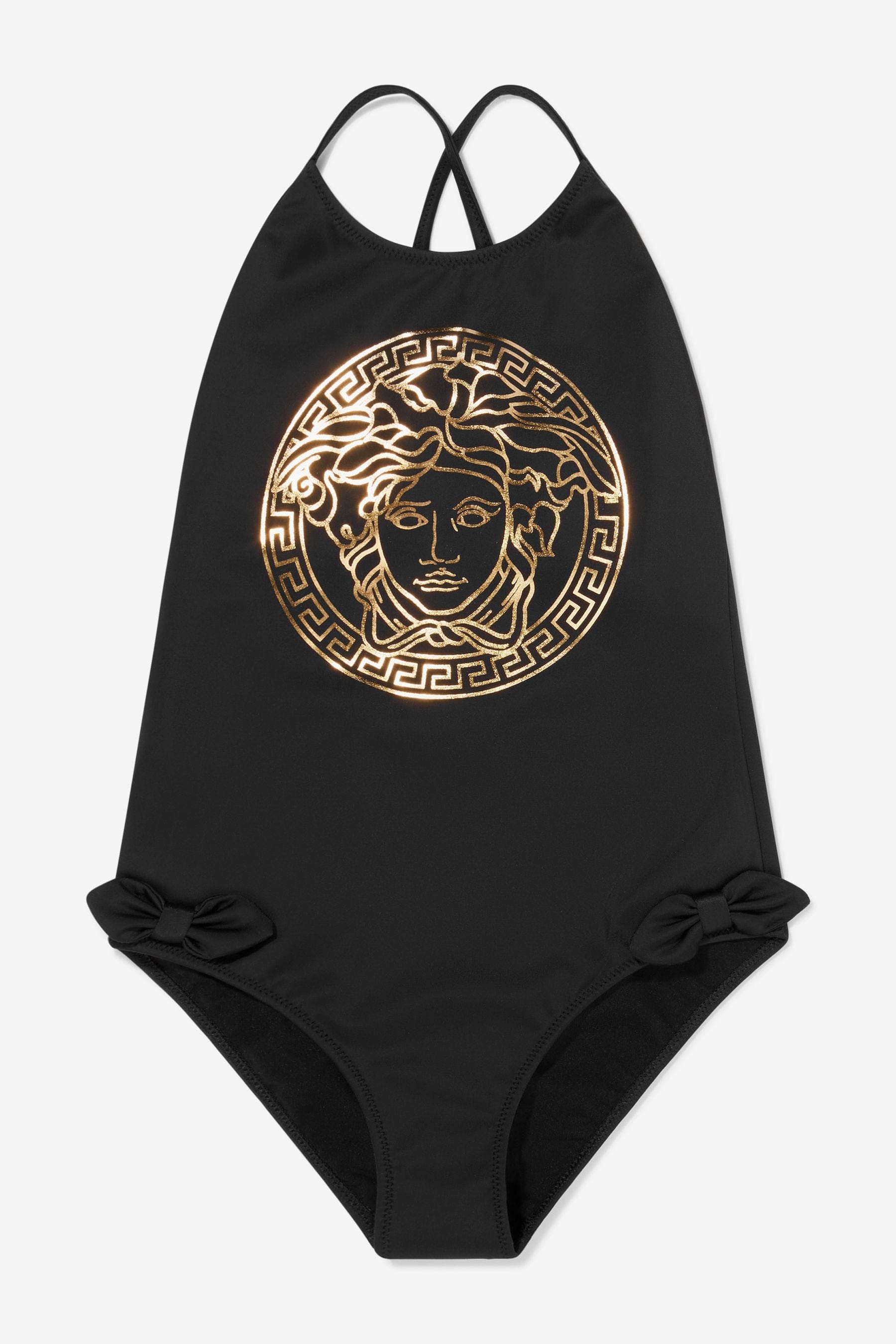 Versace Girls Lycra Medusa Logo Swimsuit