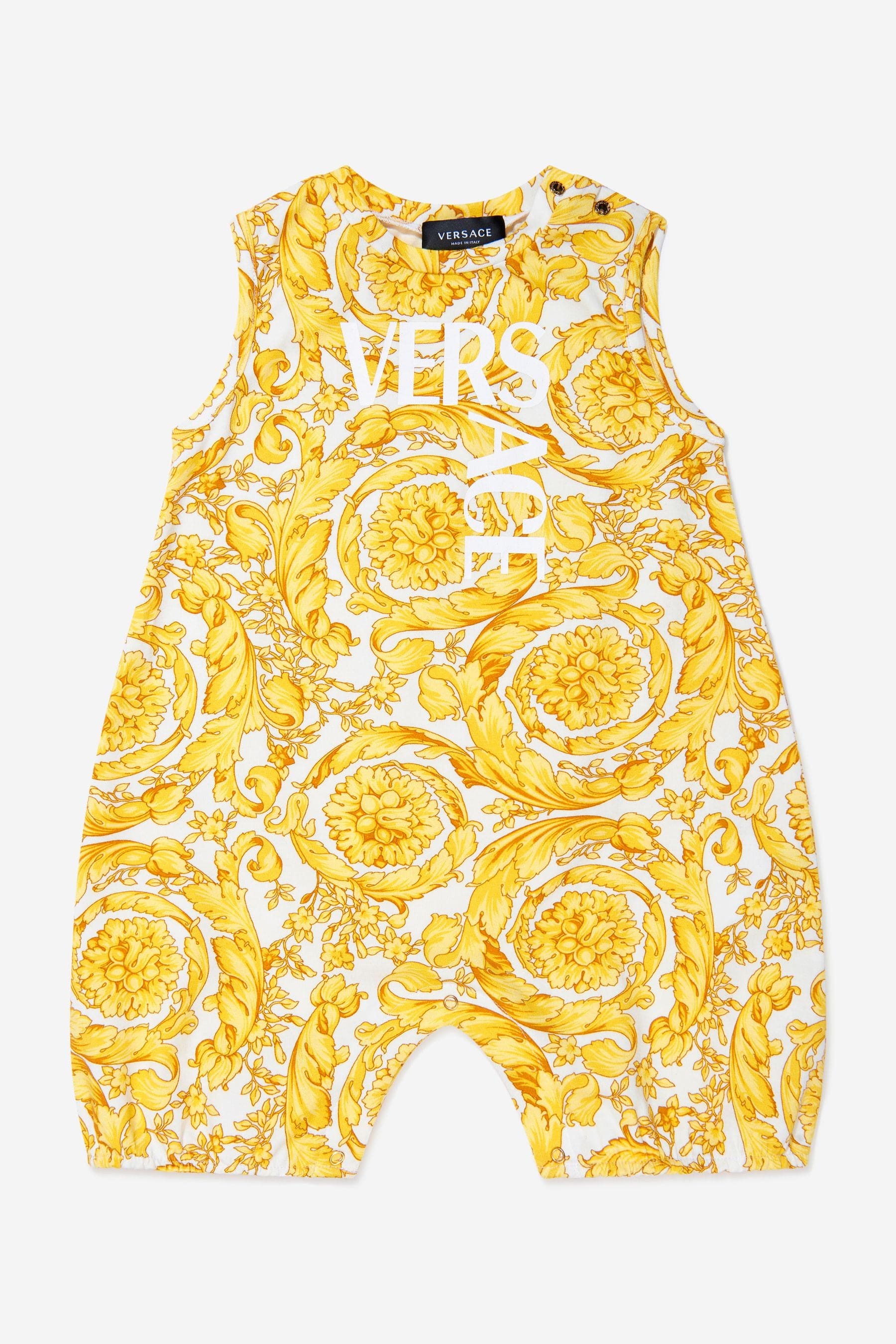 Versace Baby Unisex Cotton Barocco Print 2 Piece Gift Set