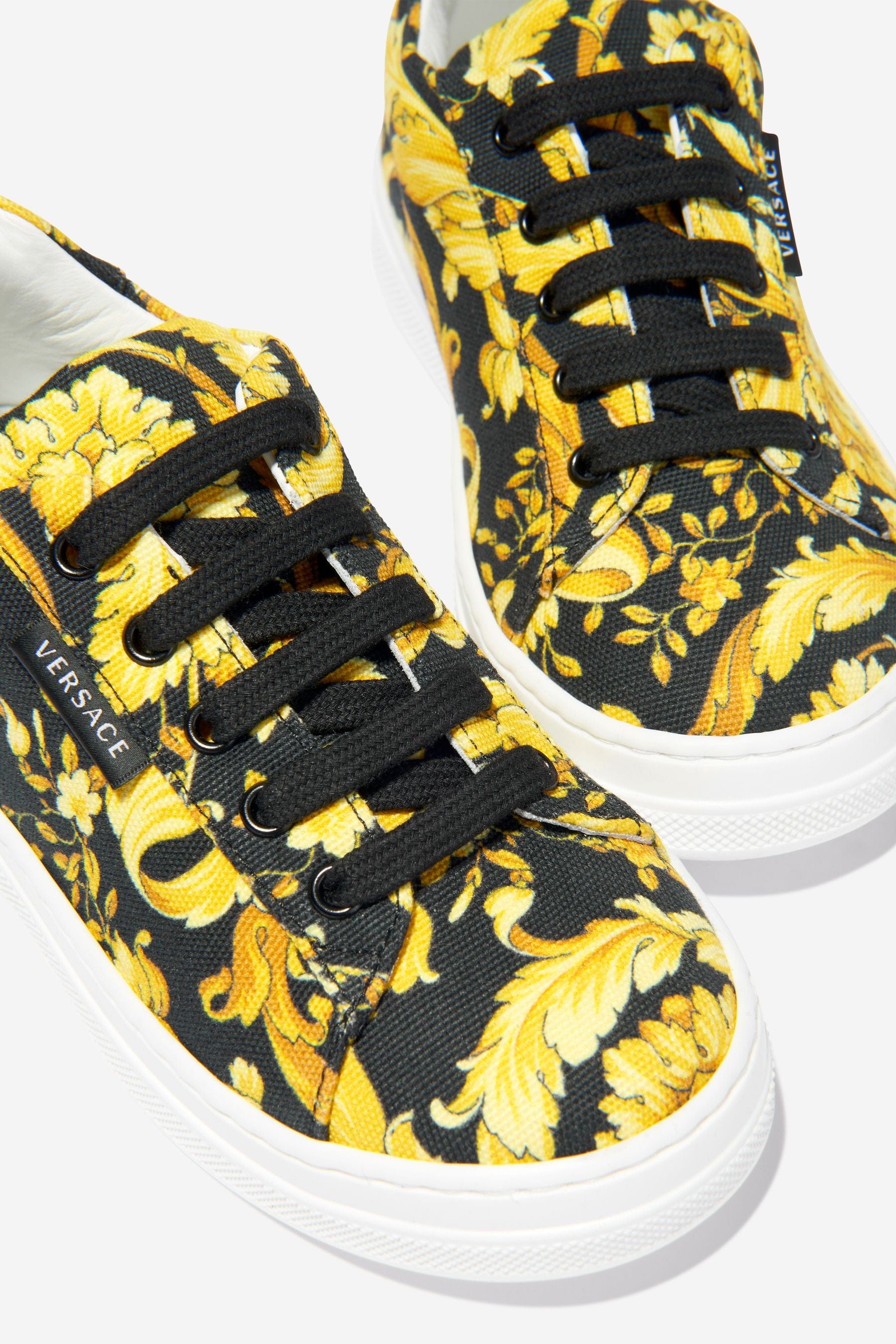 Versace Unisex Barocco Print Lace Up Trainers