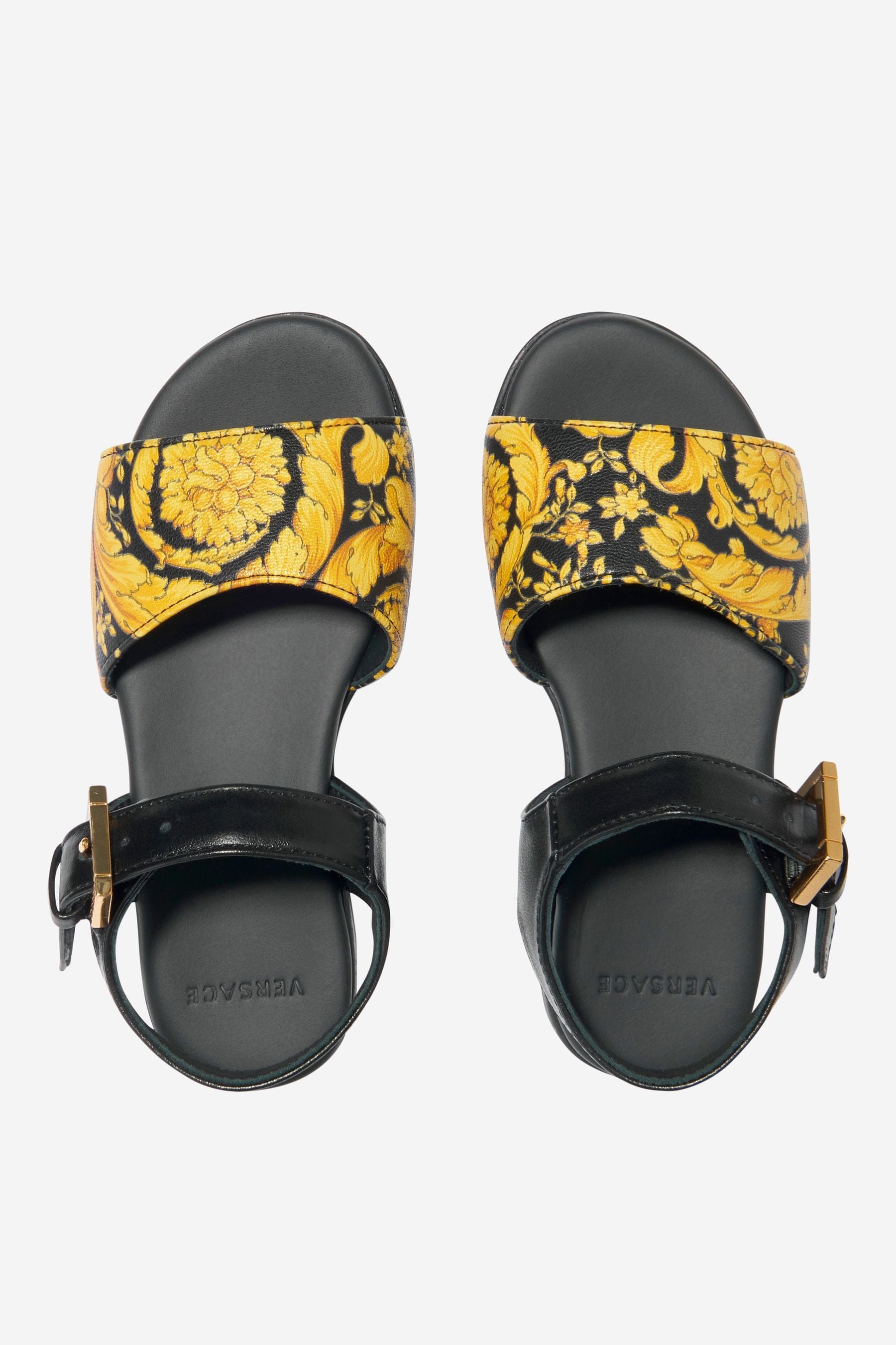 Versace Girls Barocco Print Sandals