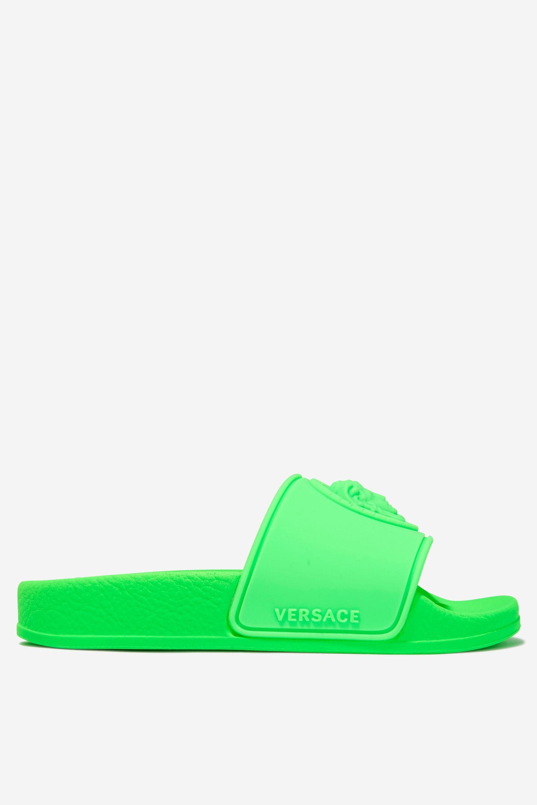 Versace Unisex Rubber Medusa Logo Sliders