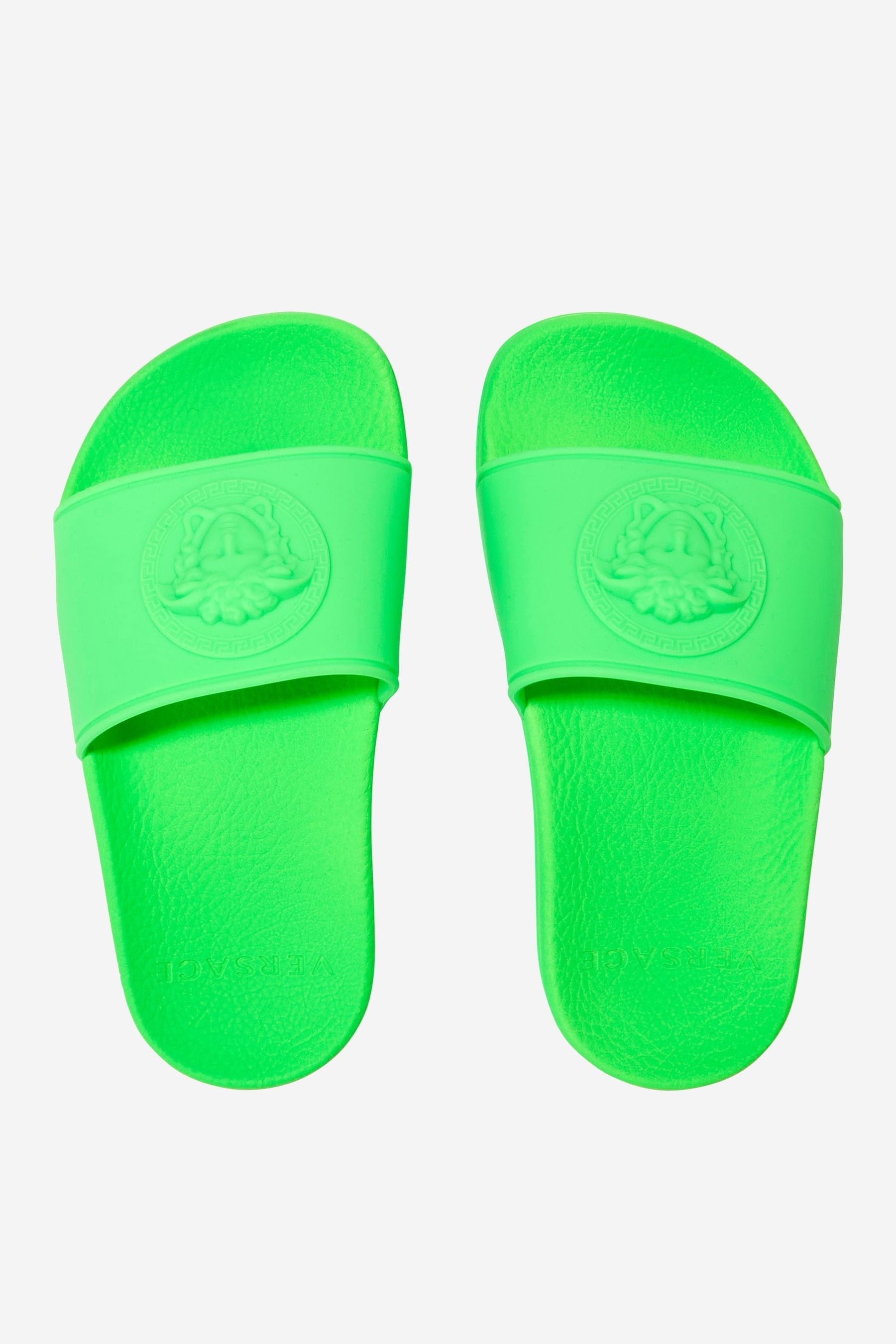 Versace Unisex Rubber Medusa Logo Sliders